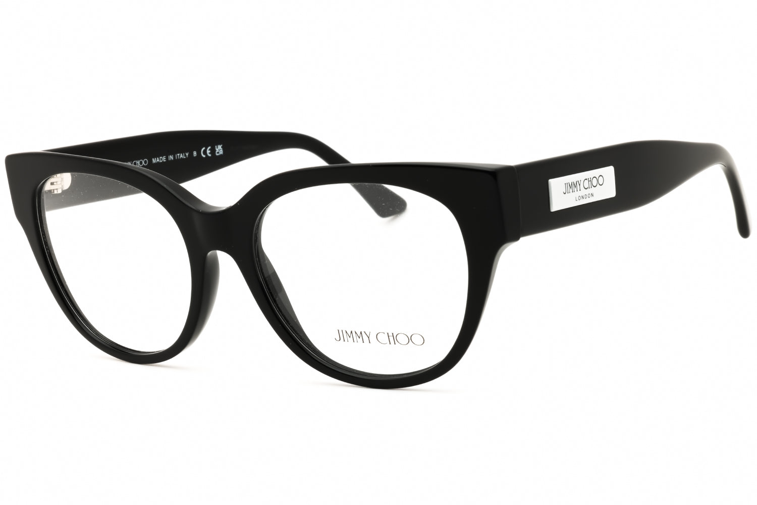 Jimmy Choo 0JC3035 Round Acetate Eyeglasses — Black by Jimmy Choo