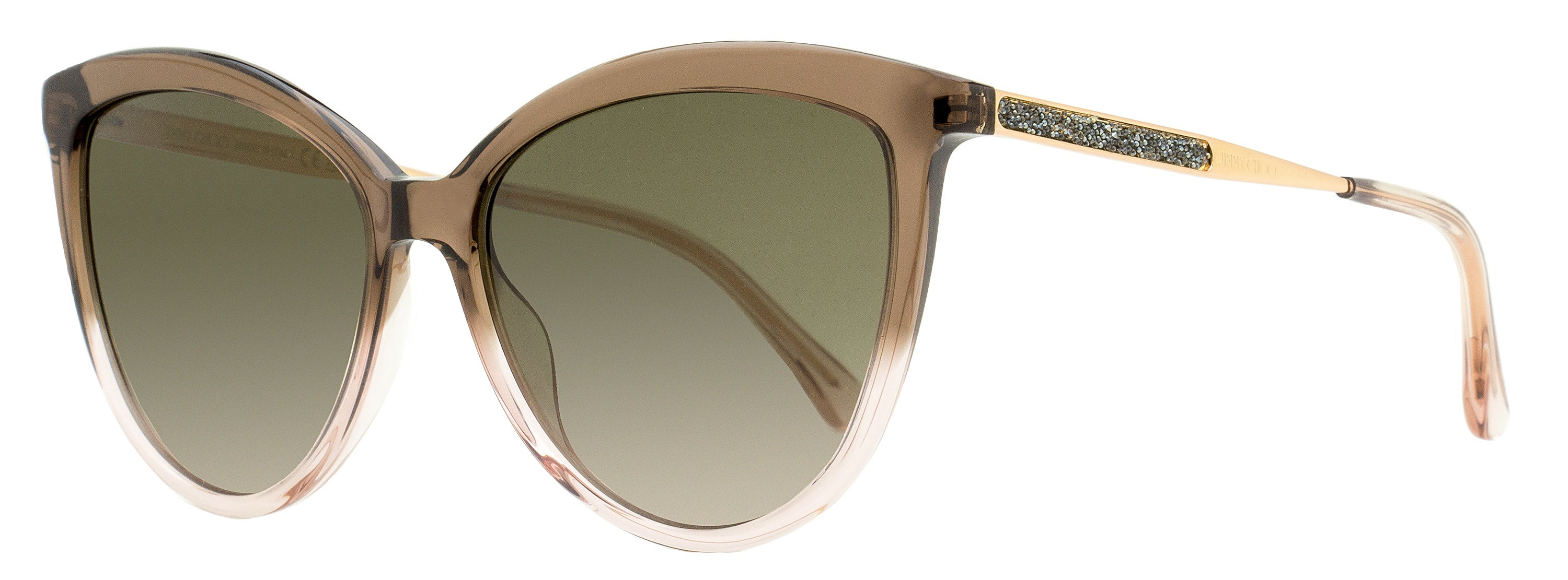 Jimmy Choo Belinda Cat-Eye Sunglasses — Brown by Jimmy Choo