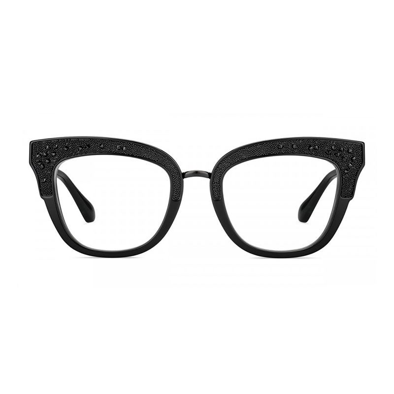 Jimmy Choo JC237080700 Logo-Embellished Acetate Eyeglasses — Black, view 2