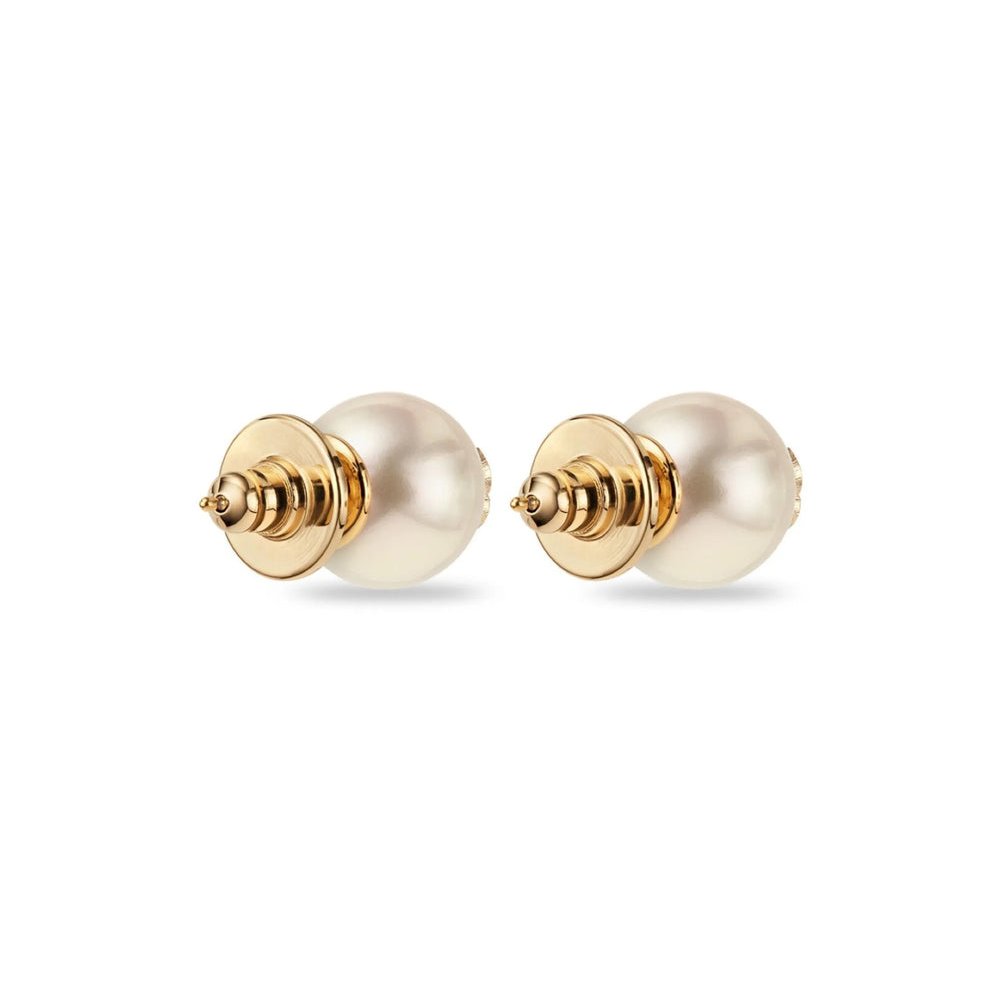 Jimmy Choo Pearl Stud Earrings — White, view 2