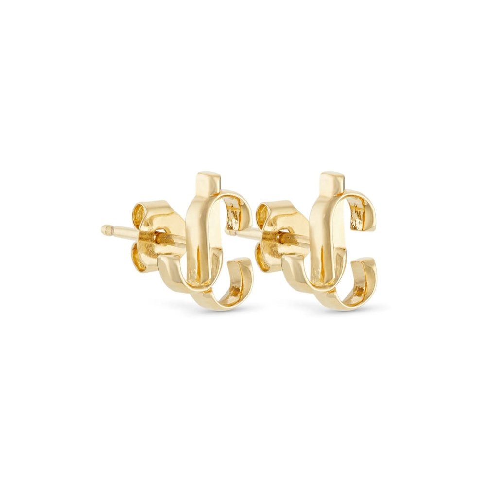 Jimmy Choo Studs Earrings — Gold, view 3