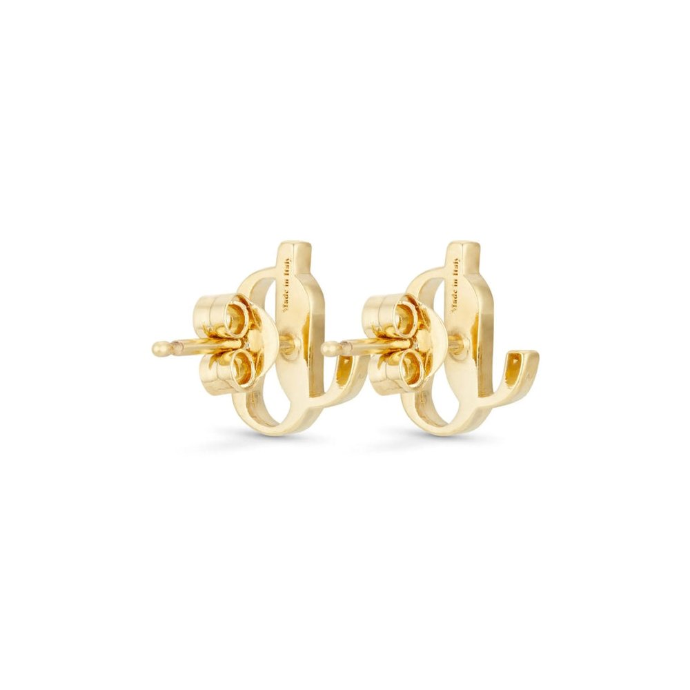 Jimmy Choo Studs Earrings — Gold, view 6