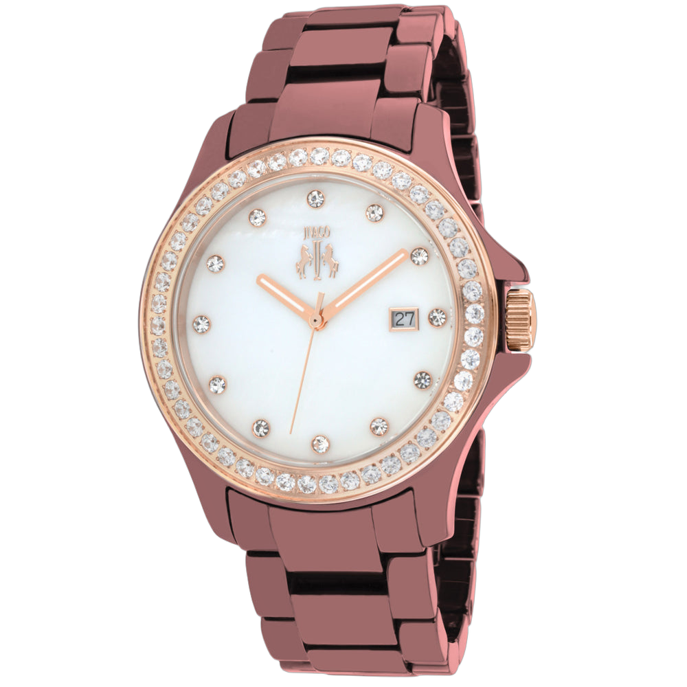 Jivago Diamond-Set Ceramic Watch — Rose gold by Jivago