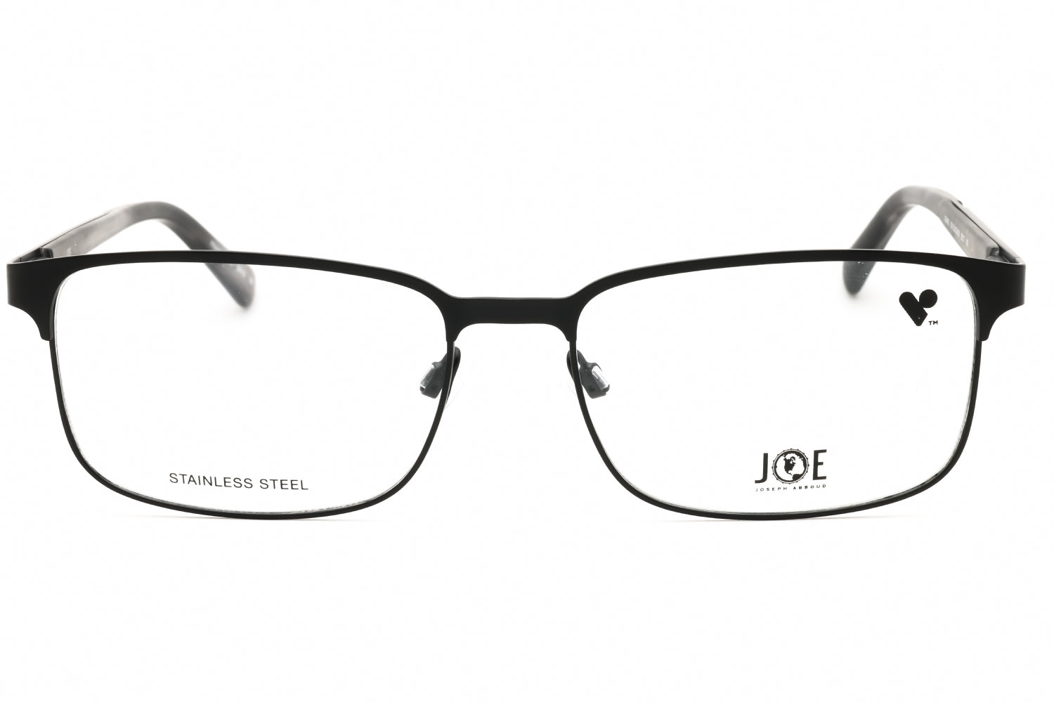 Joe Optical JOE4082 Metal Rectangle Eyeglasses — Black, view 2