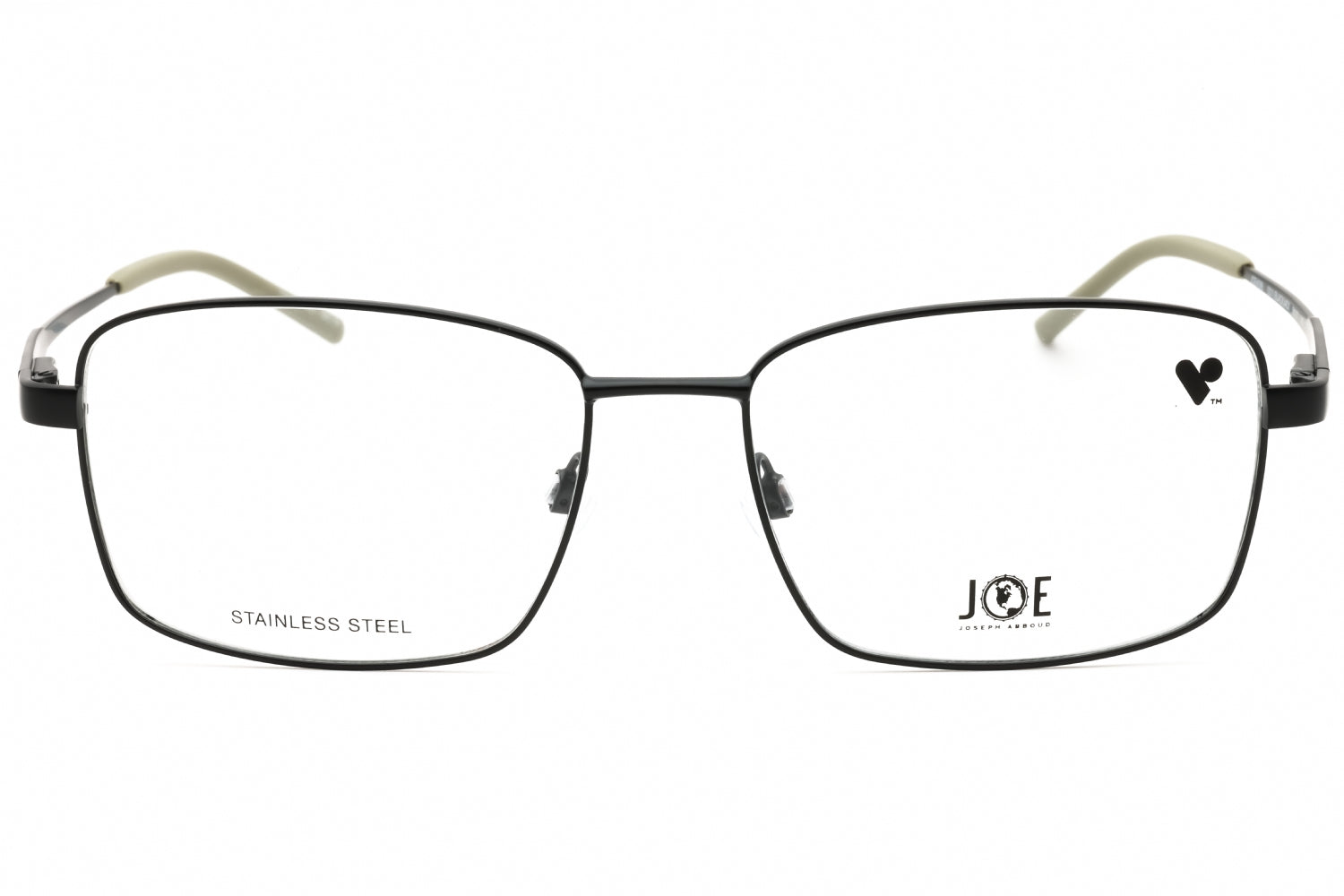 Joe Optical JOE4086 Rectangular Metal Frame Eyeglasses — Black, view 2