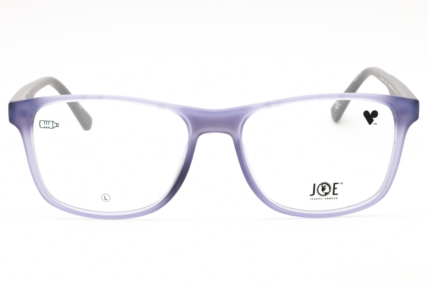 Joe Optical JOE4101 Rectangular Propionate Eyeglasses — Purple, view 2