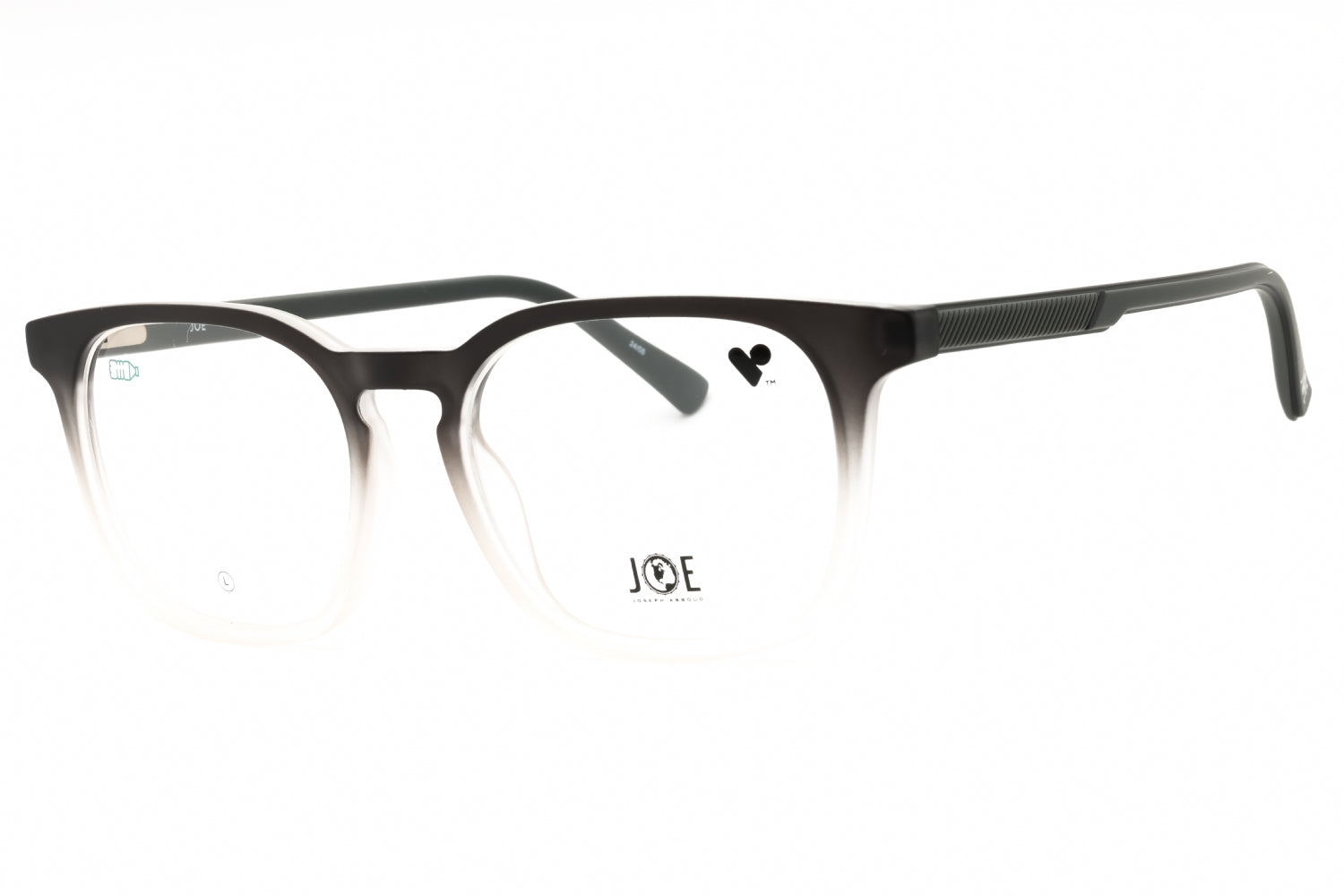 Joe Optical JOE4110 Rectangular Injected Propionate Eyeglasses — Black by Joe Optical