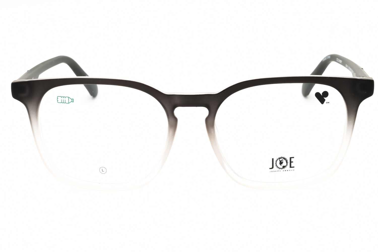 Joe Optical JOE4110 Rectangular Injected Propionate Eyeglasses — Black, view 2