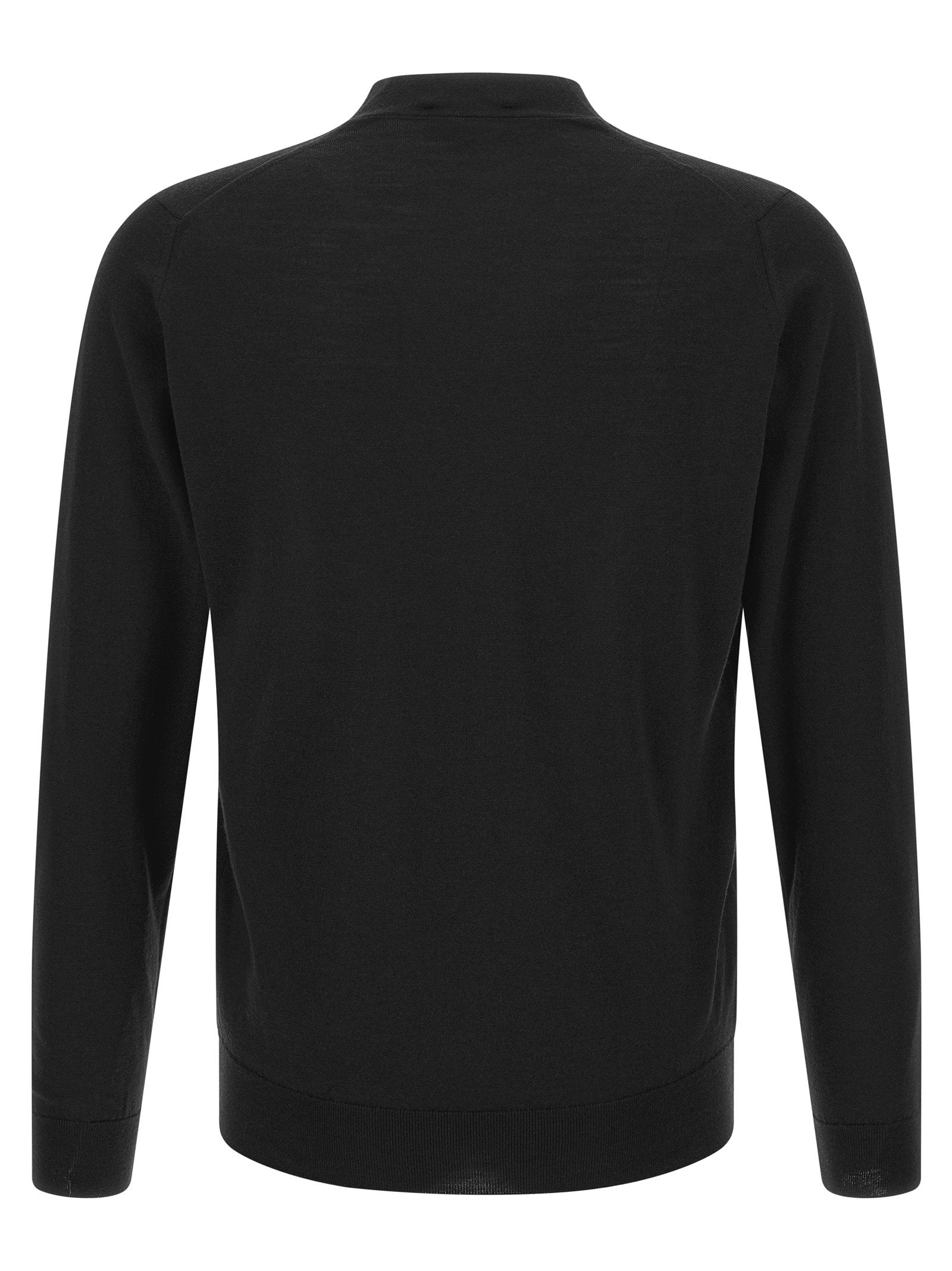 John Smedley Bradrick Cardigan — Black, view 2