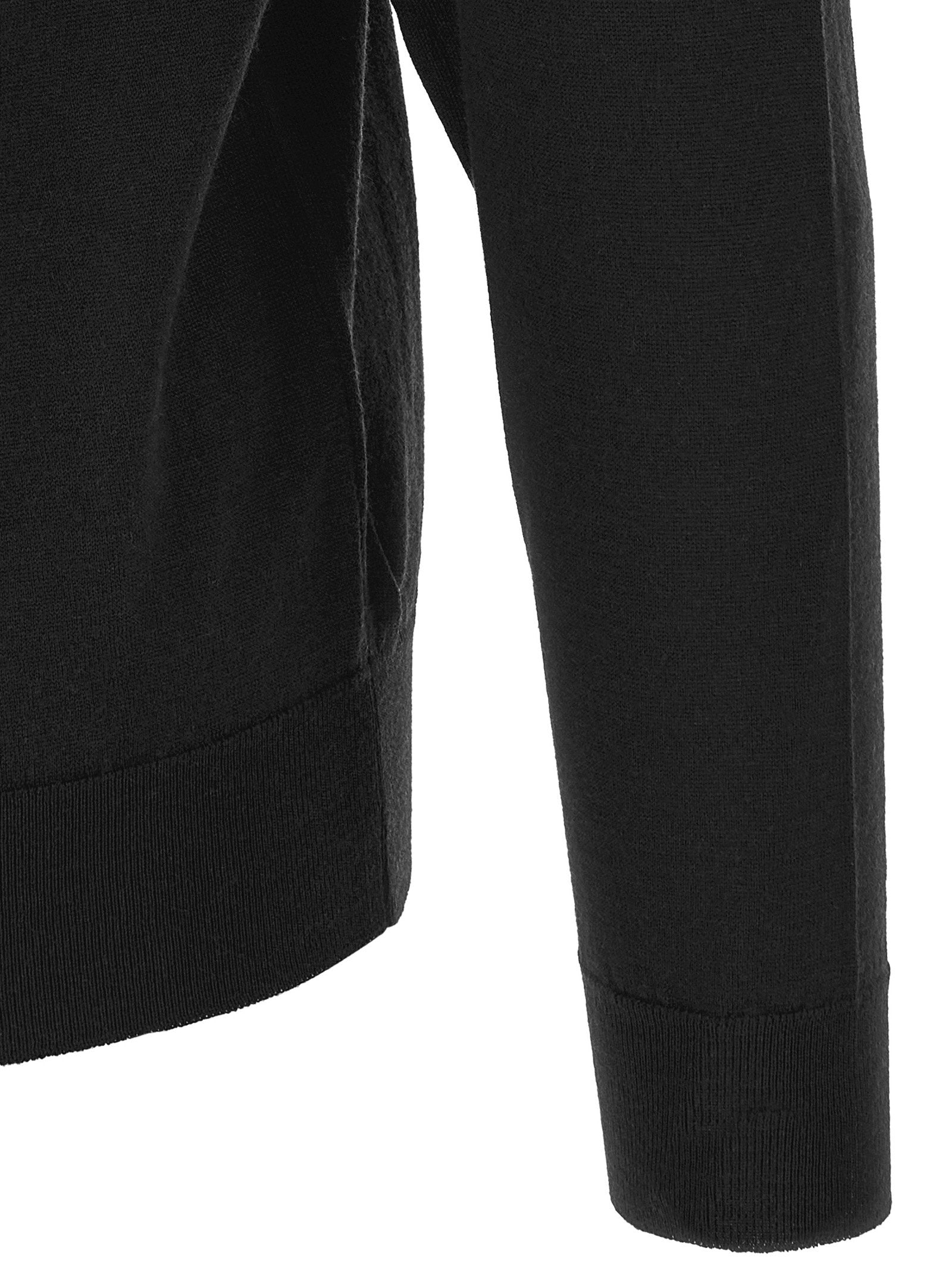 John Smedley Bradrick Cardigan — Black, view 4