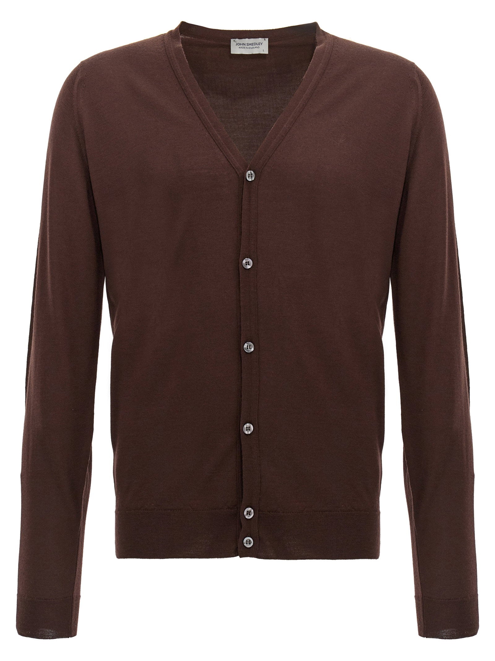 John Smedley Petworth Cardigan — Brown by John Smedley