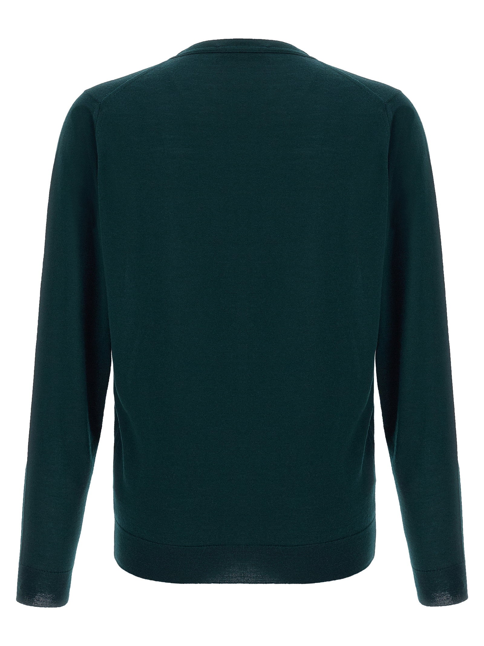 John Smedley Petworth Cardigan — Teal, view 2