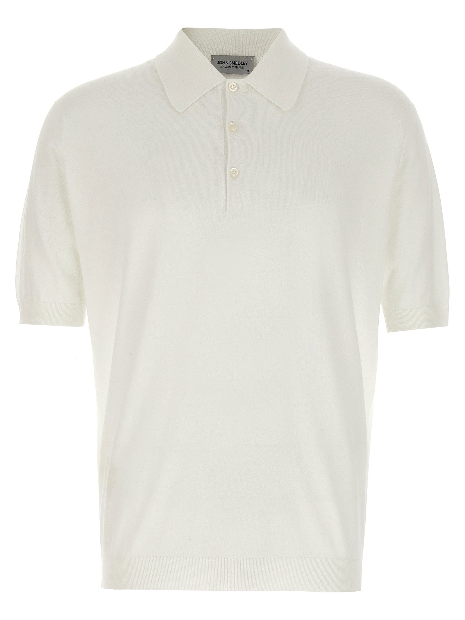 John Smedley Polo Shirt — Cream by John Smedley