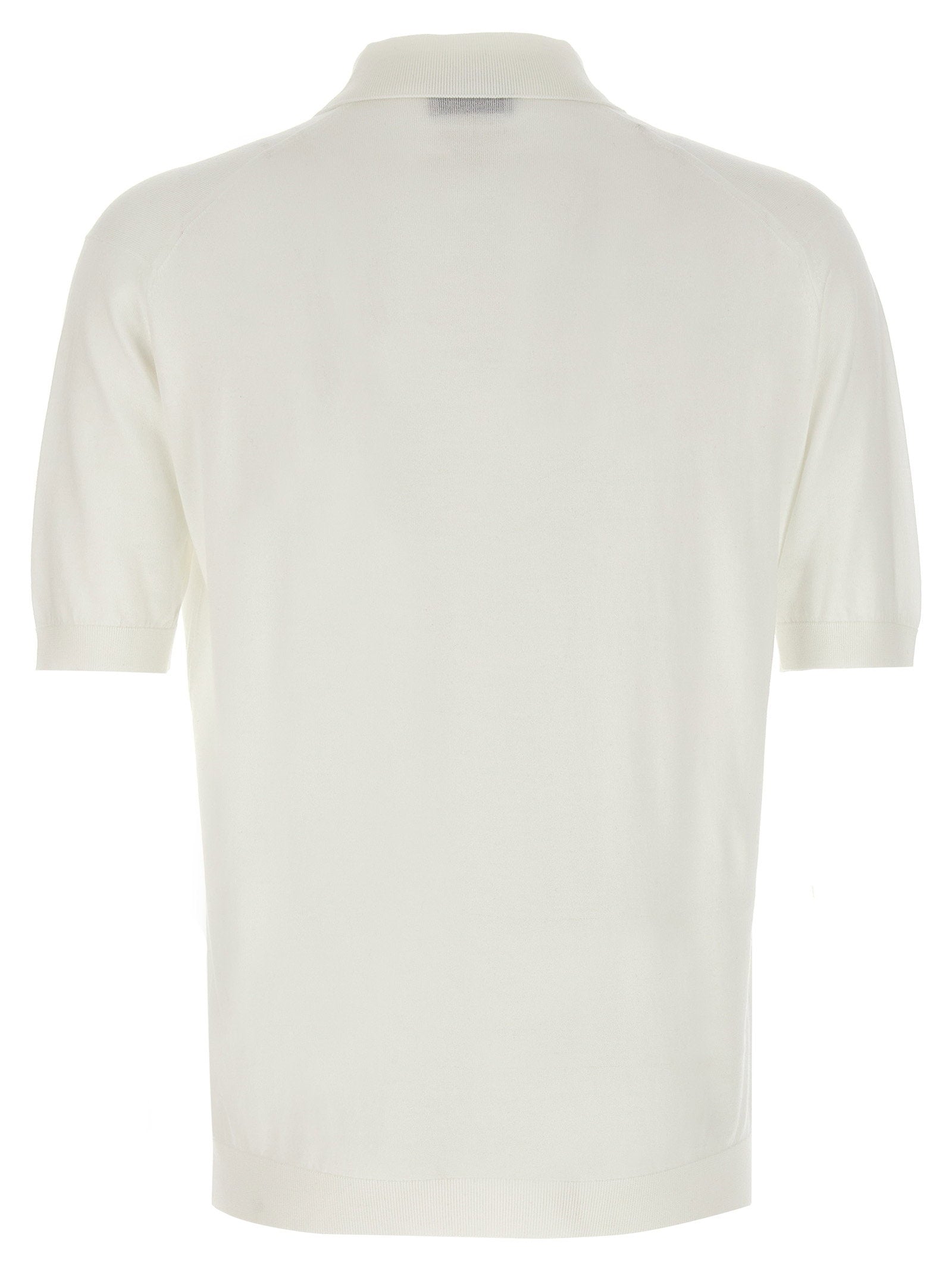 John Smedley Polo Shirt — Cream, view 2