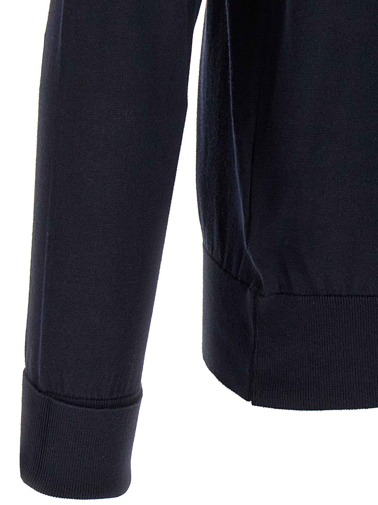 John Smedley Finchley Polo Shirt — Navy, view 4