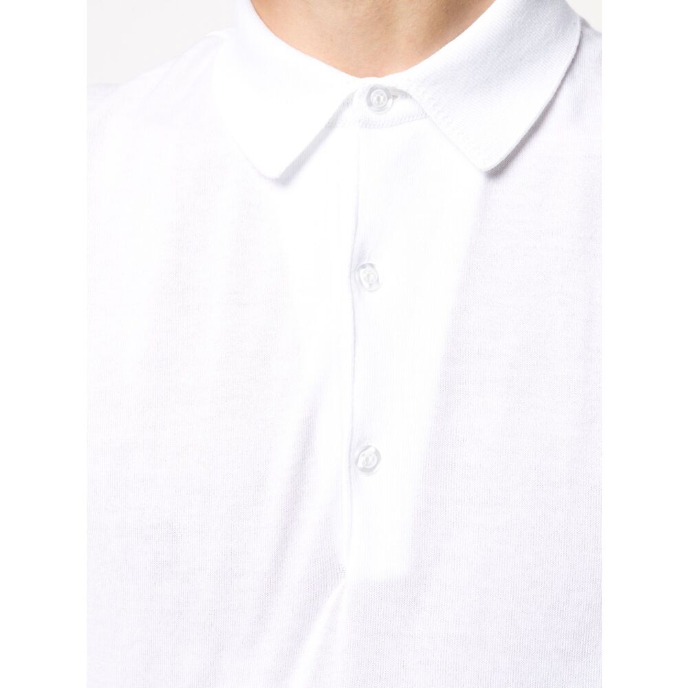 John Smedley Adrian Polo Shirt — White, view 2
