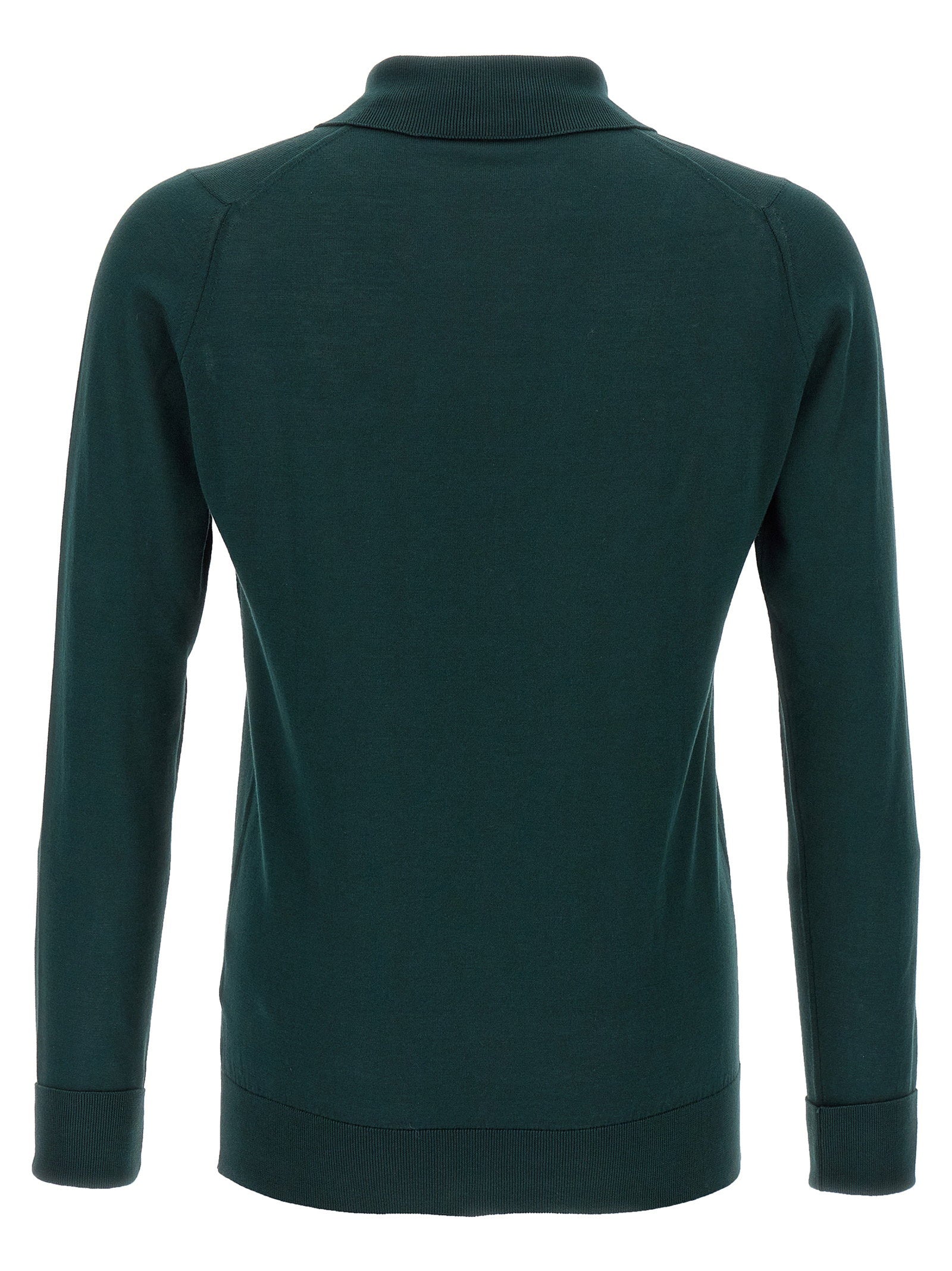 John Smedley Finchley Polo — Teal, view 2