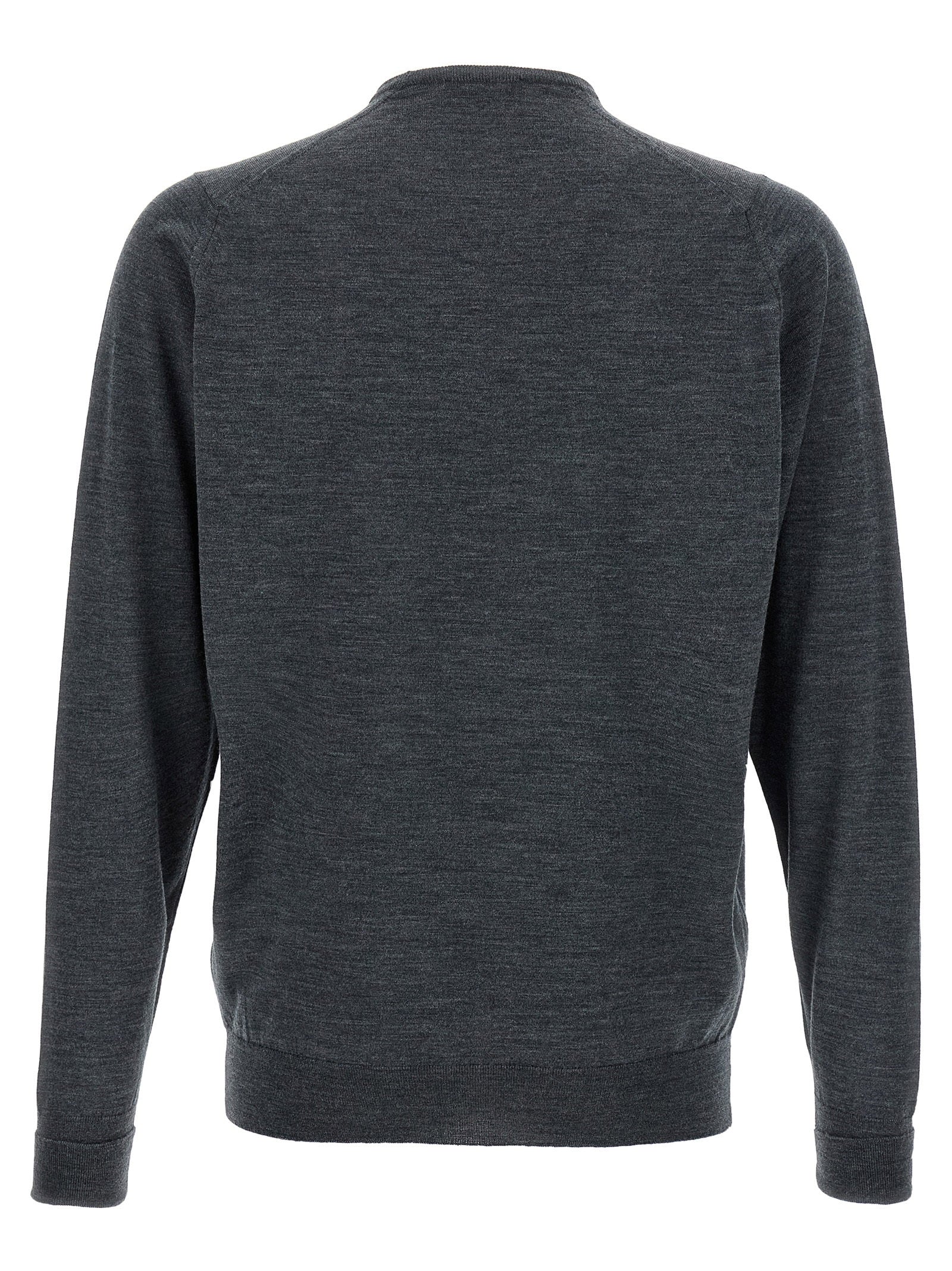 John Smedley Marcus Sweater — Charcoal, view 2