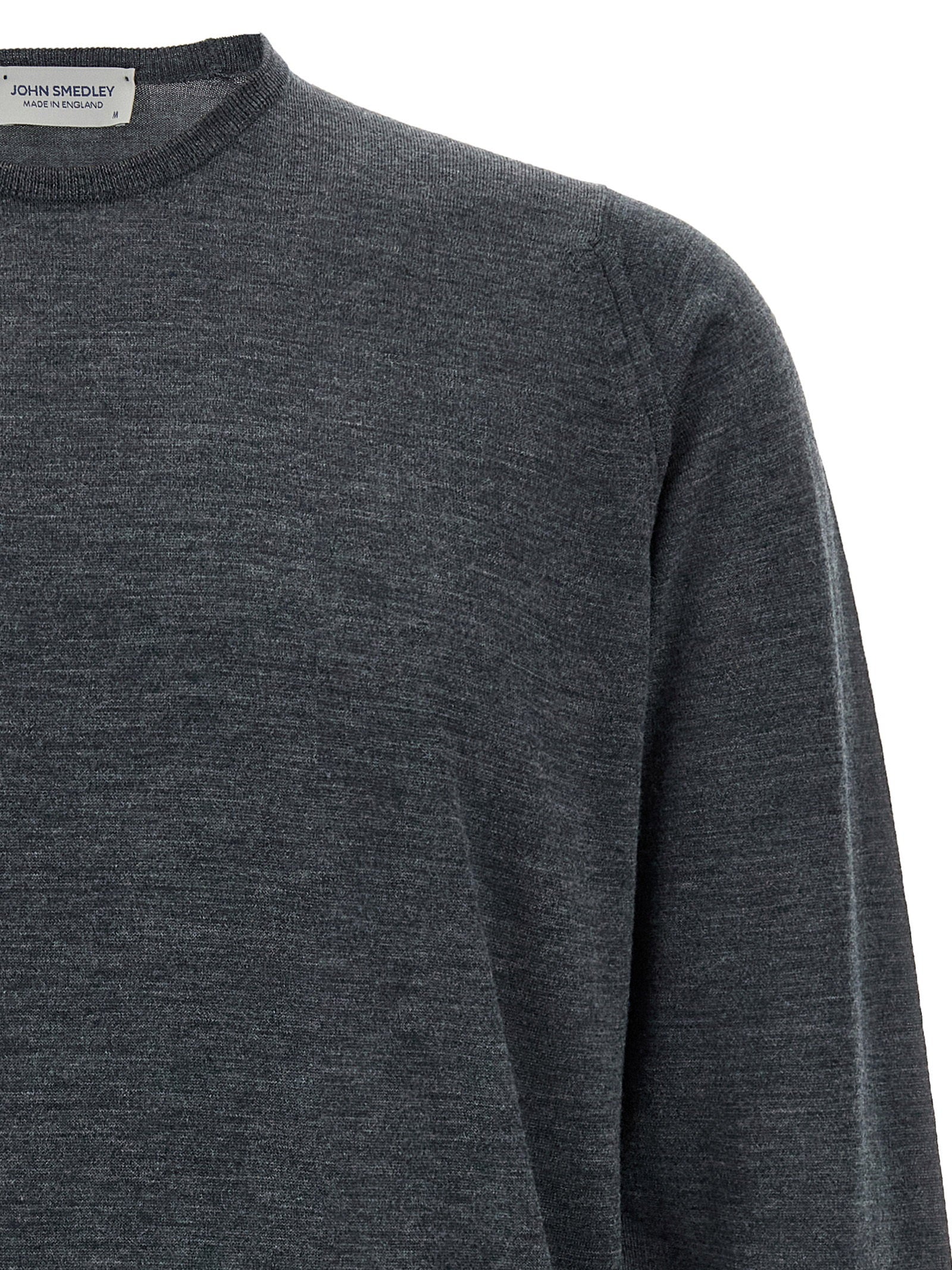John Smedley Marcus Sweater — Charcoal, view 3