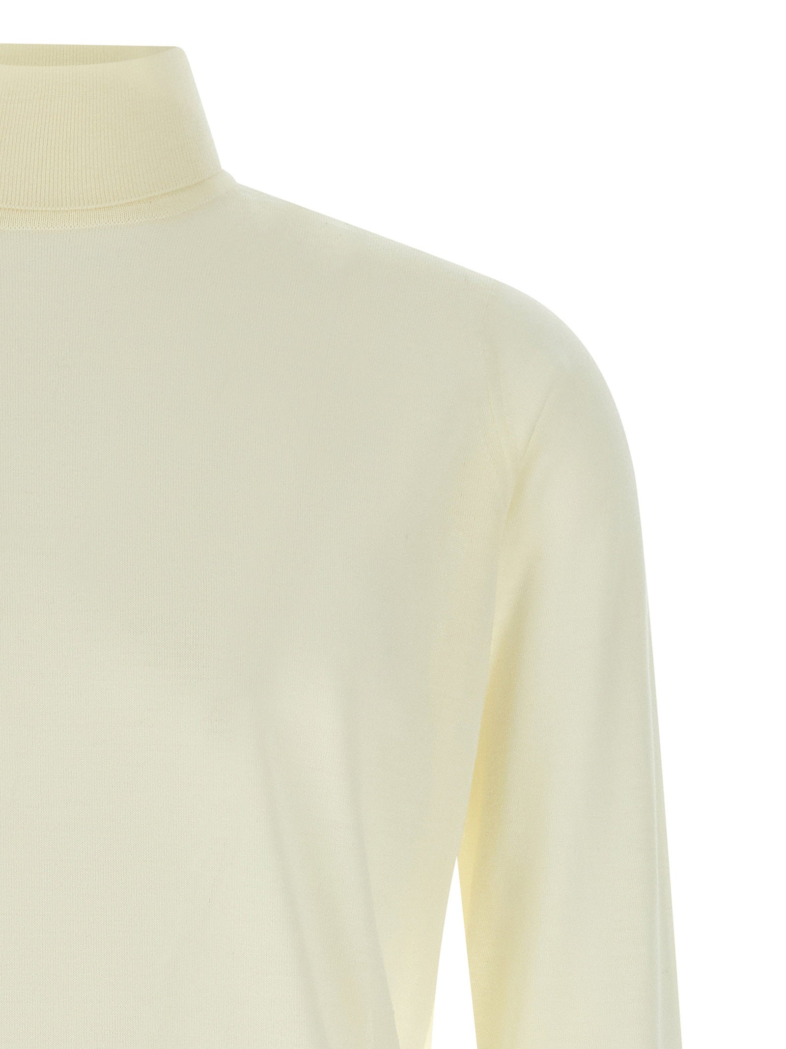 John Smedley Richards Sweater — Cream, view 3