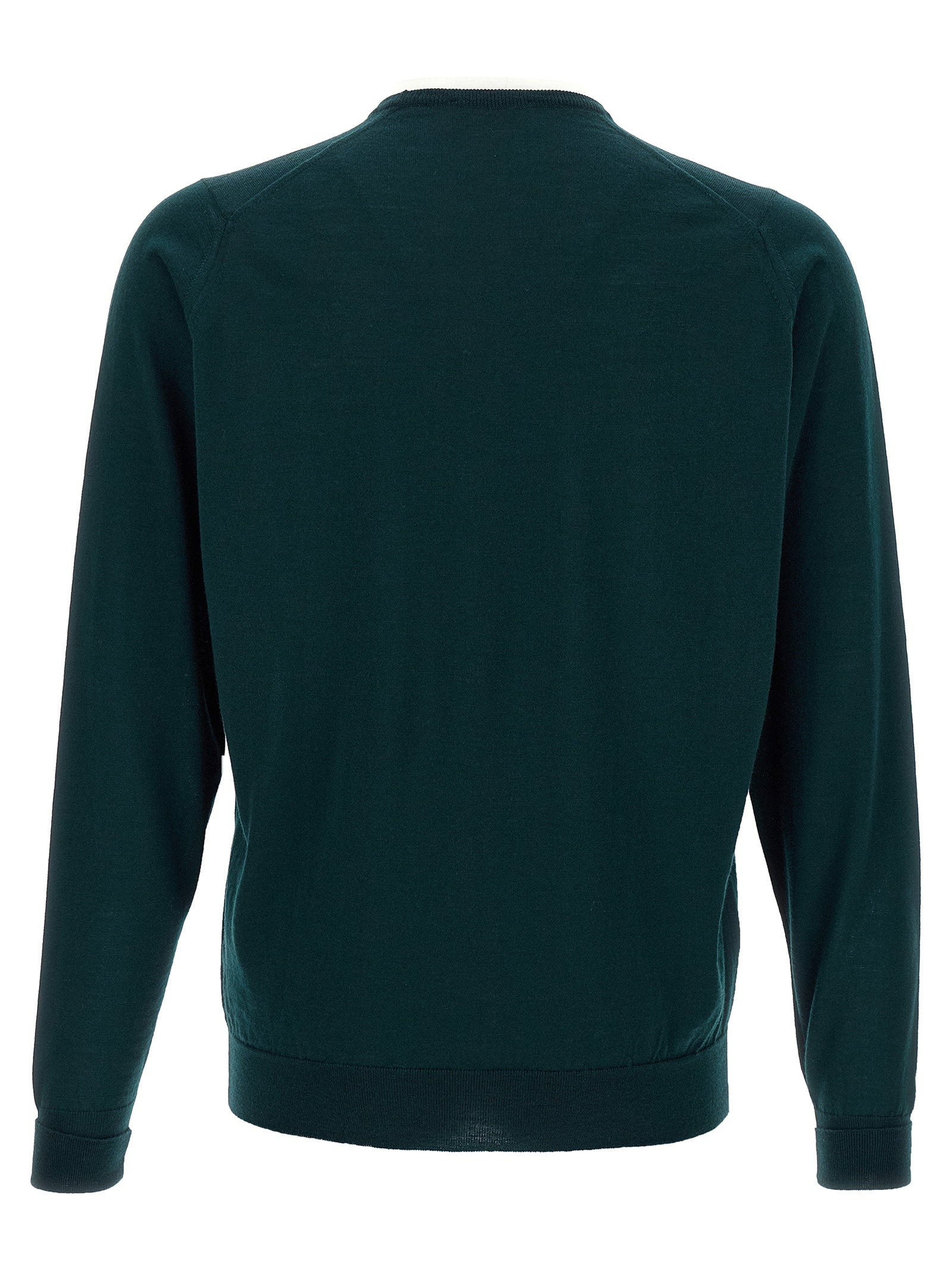 John Smedley Marcus Sweater — Teal, view 2