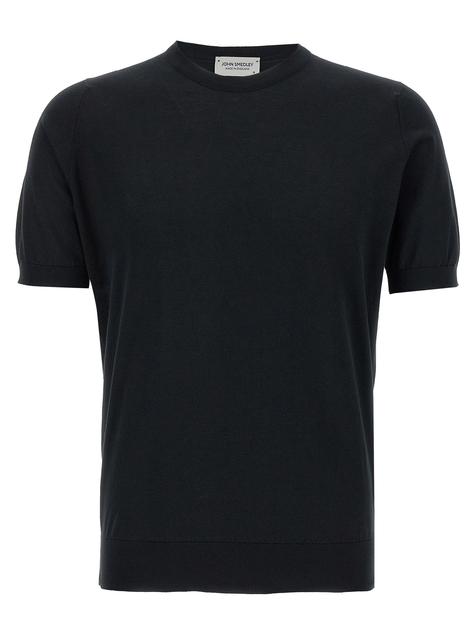 John Smedley Sea Island T-shirt — Black by John Smedley