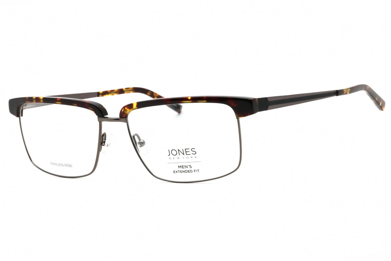 Jones New York VJOM374 Rectangular Metal Eyeglasses — Brown by Jones New York