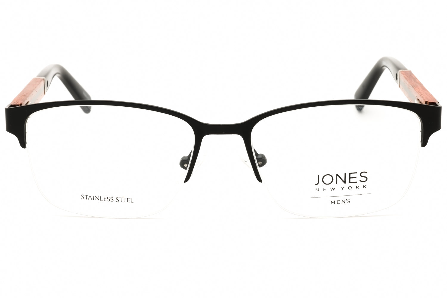 Jones New York VJOM375 Metal Rectangular Eyeglasses — Black, view 2