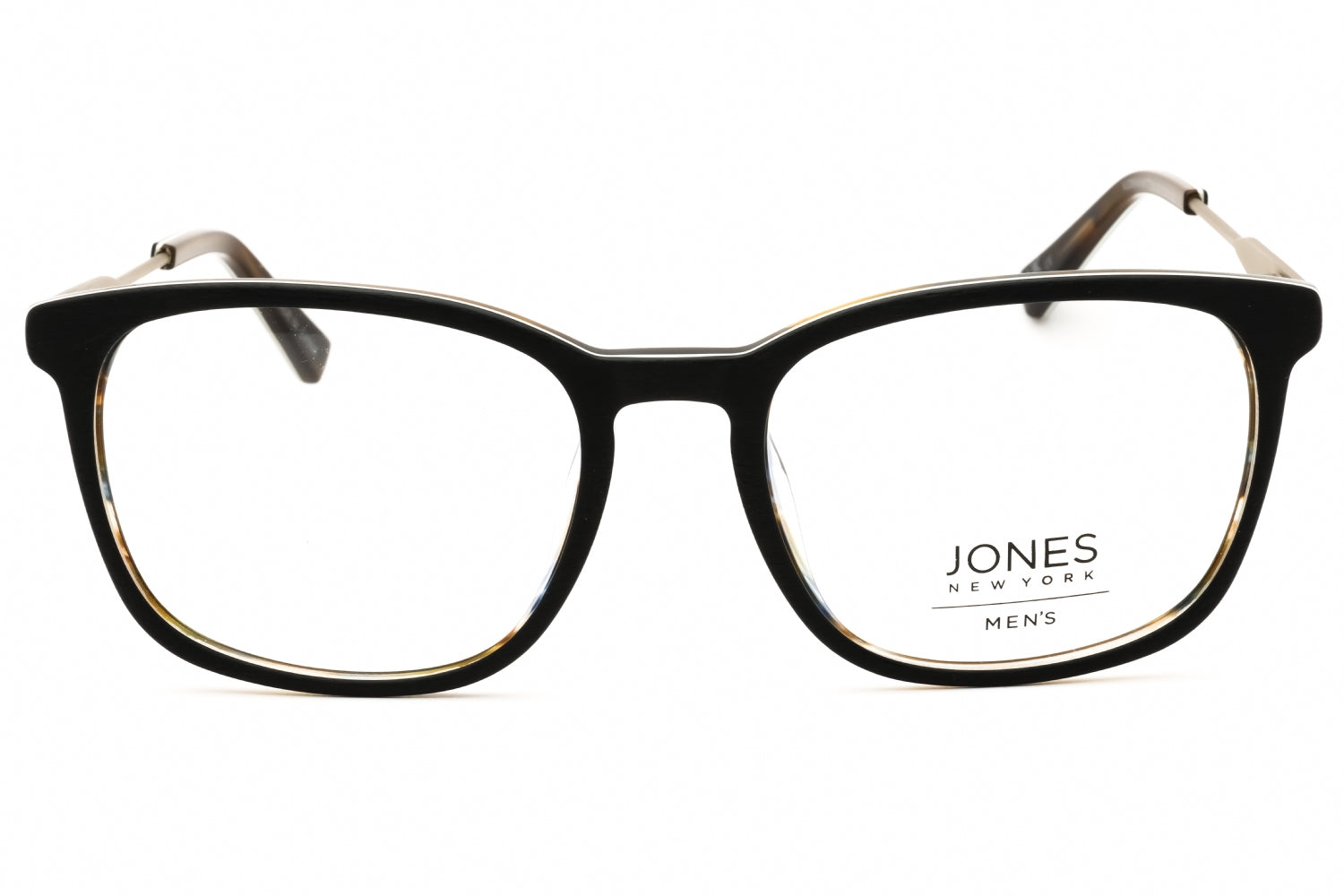 Jones New York VJOM548 Rectangular Acetate-Metal Eyeglasses — Navy, view 2