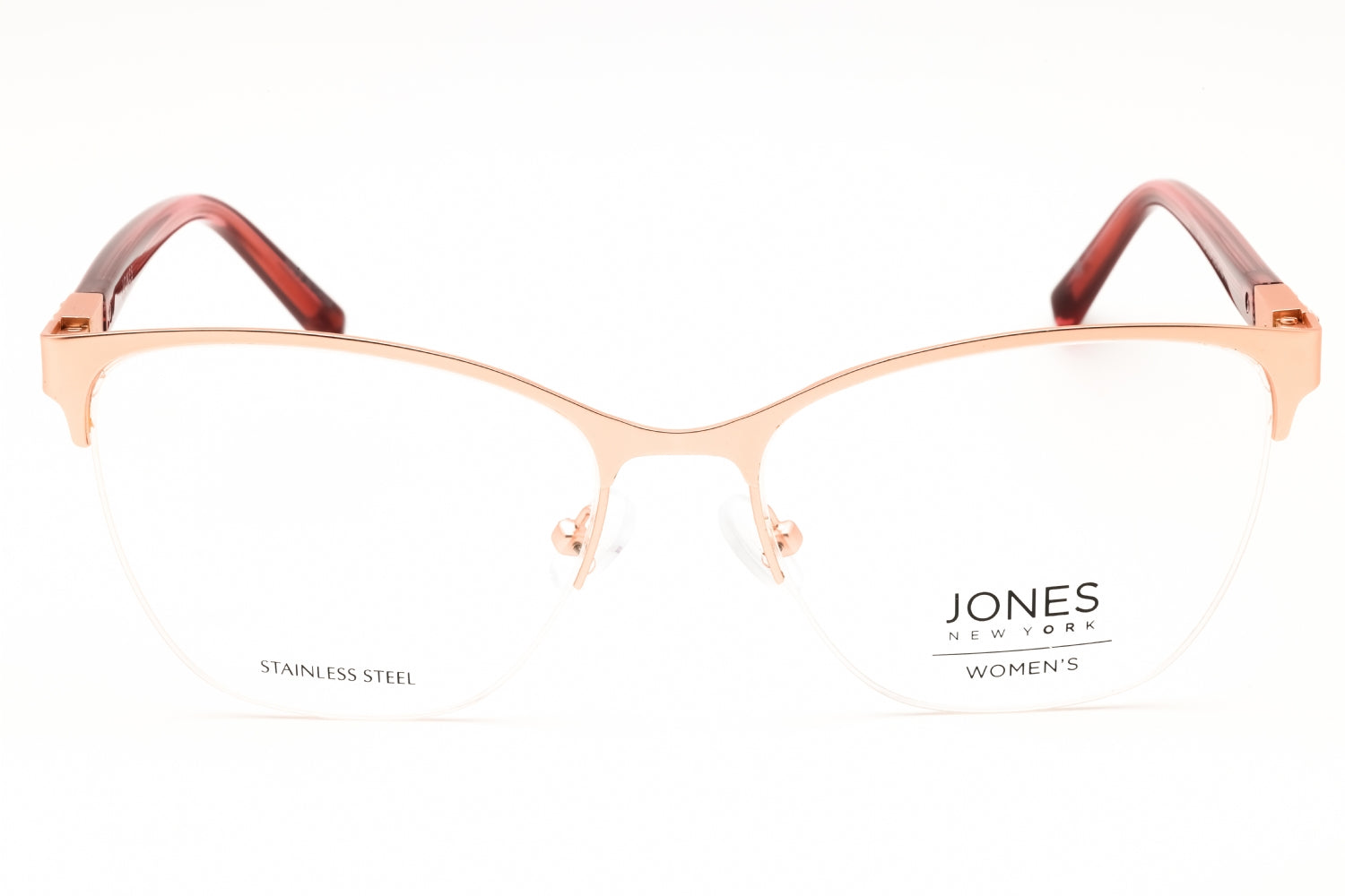 Jones New York VJON501 Cat Eye Metal Eyeglasses — Rose Gold, view 2