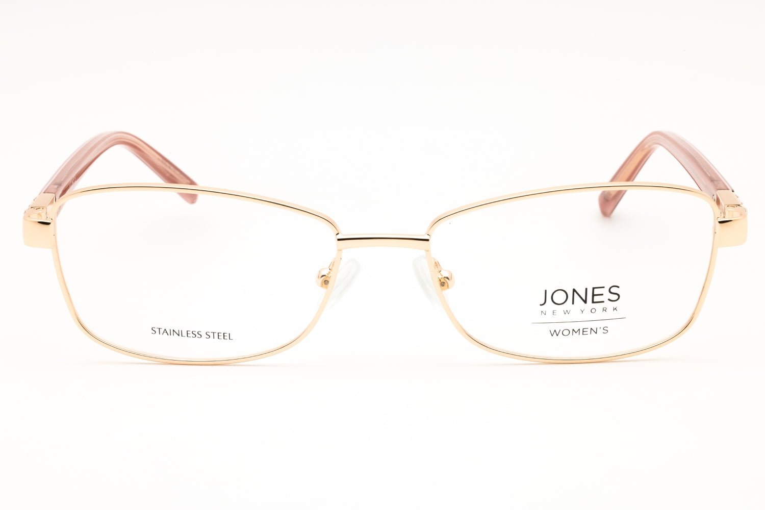 Jones New York VJON502 Rectangular Metal Eyeglasses — Rose Gold, view 2