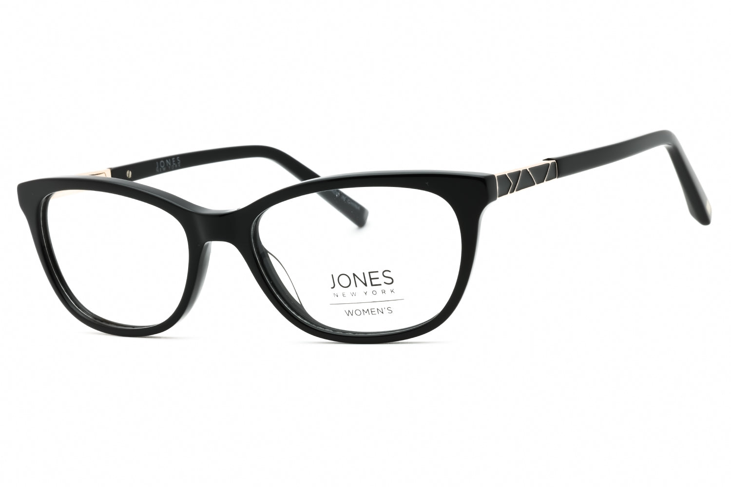 Jones New York VJON782 Oval Acetate Frame Eyeglasses — Black by Jones New York
