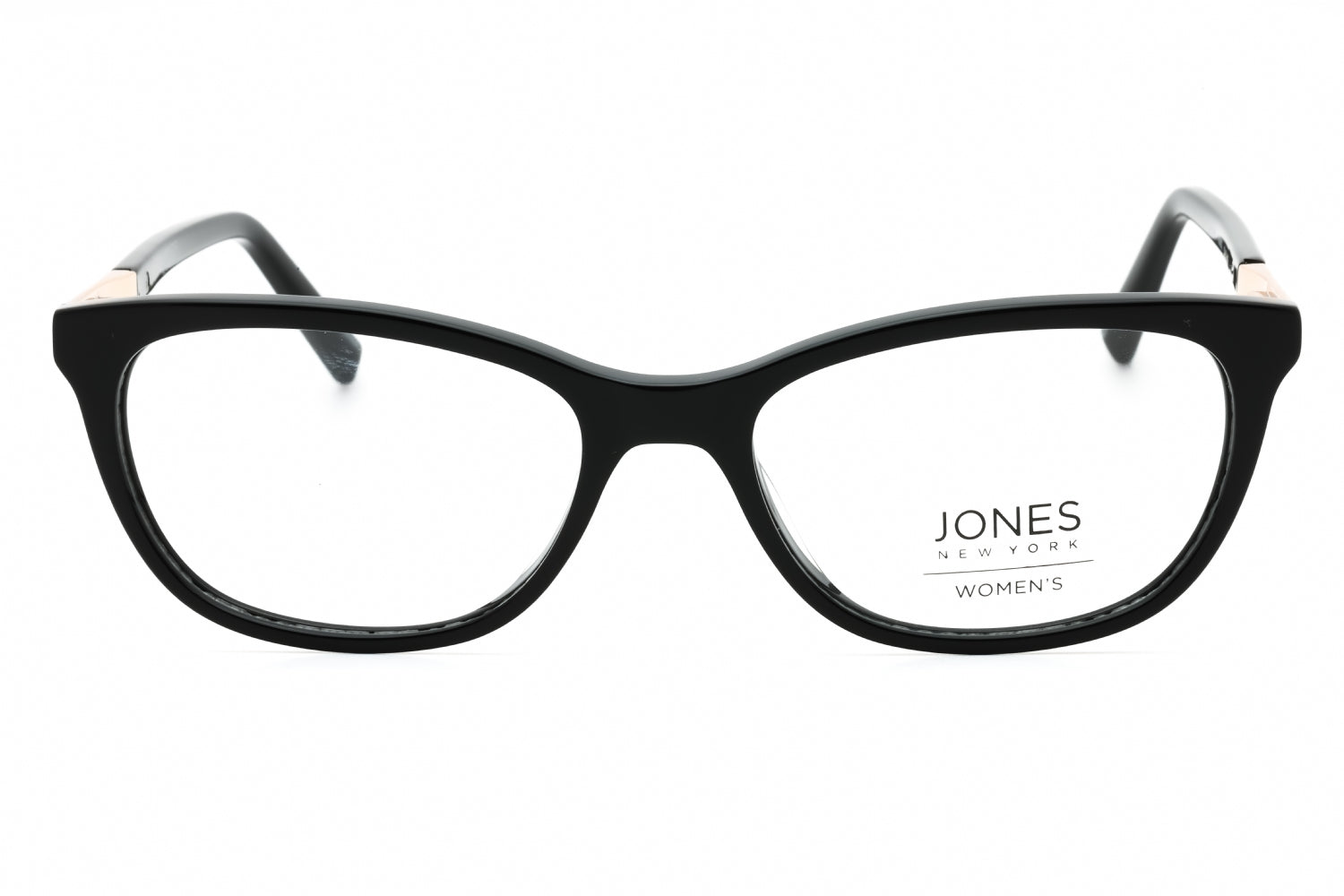 Jones New York VJON782 Oval Acetate Frame Eyeglasses — Black, view 2