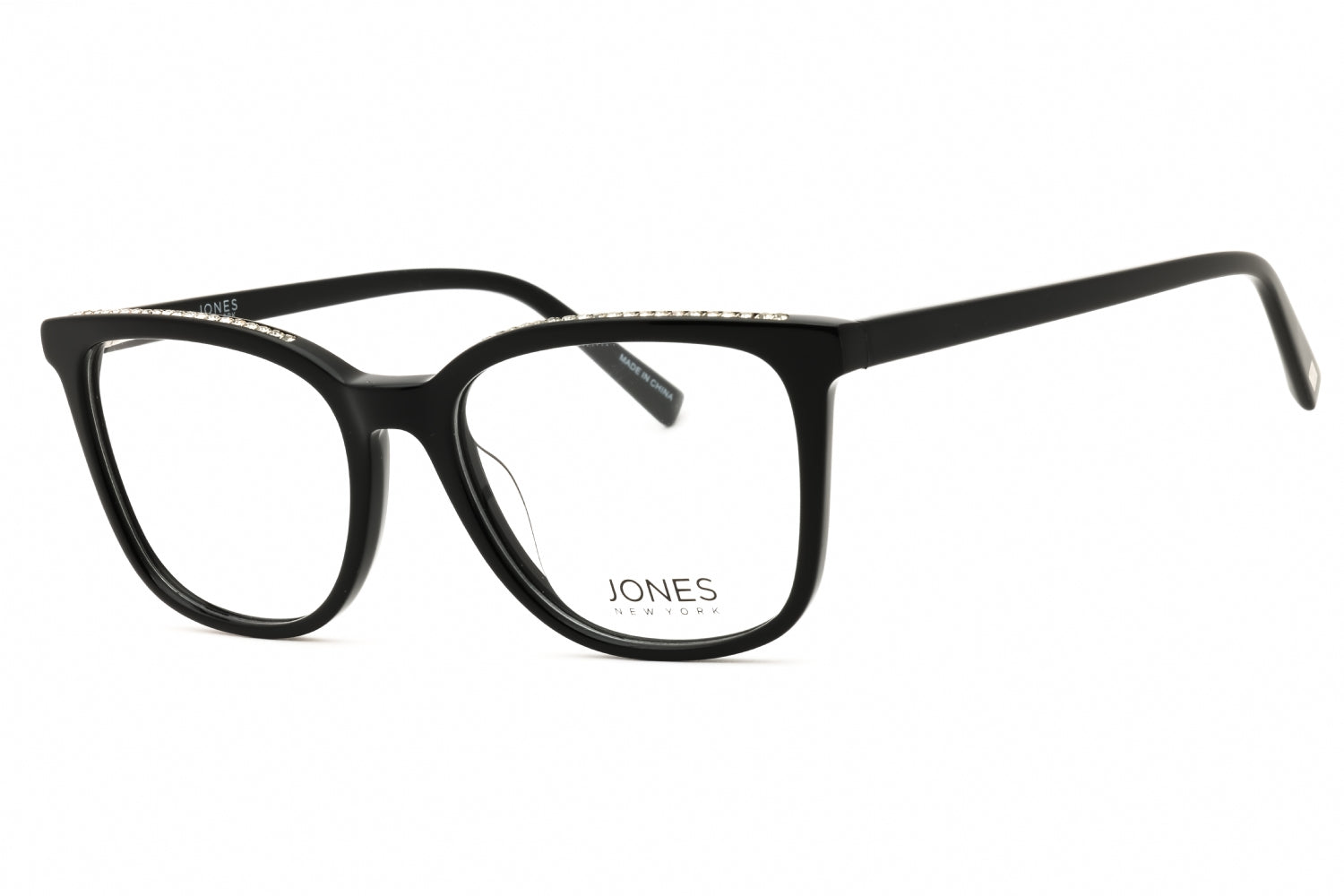 Jones New York VJON793 Rectangular Acetate Eyeglasses — Black by Jones New York