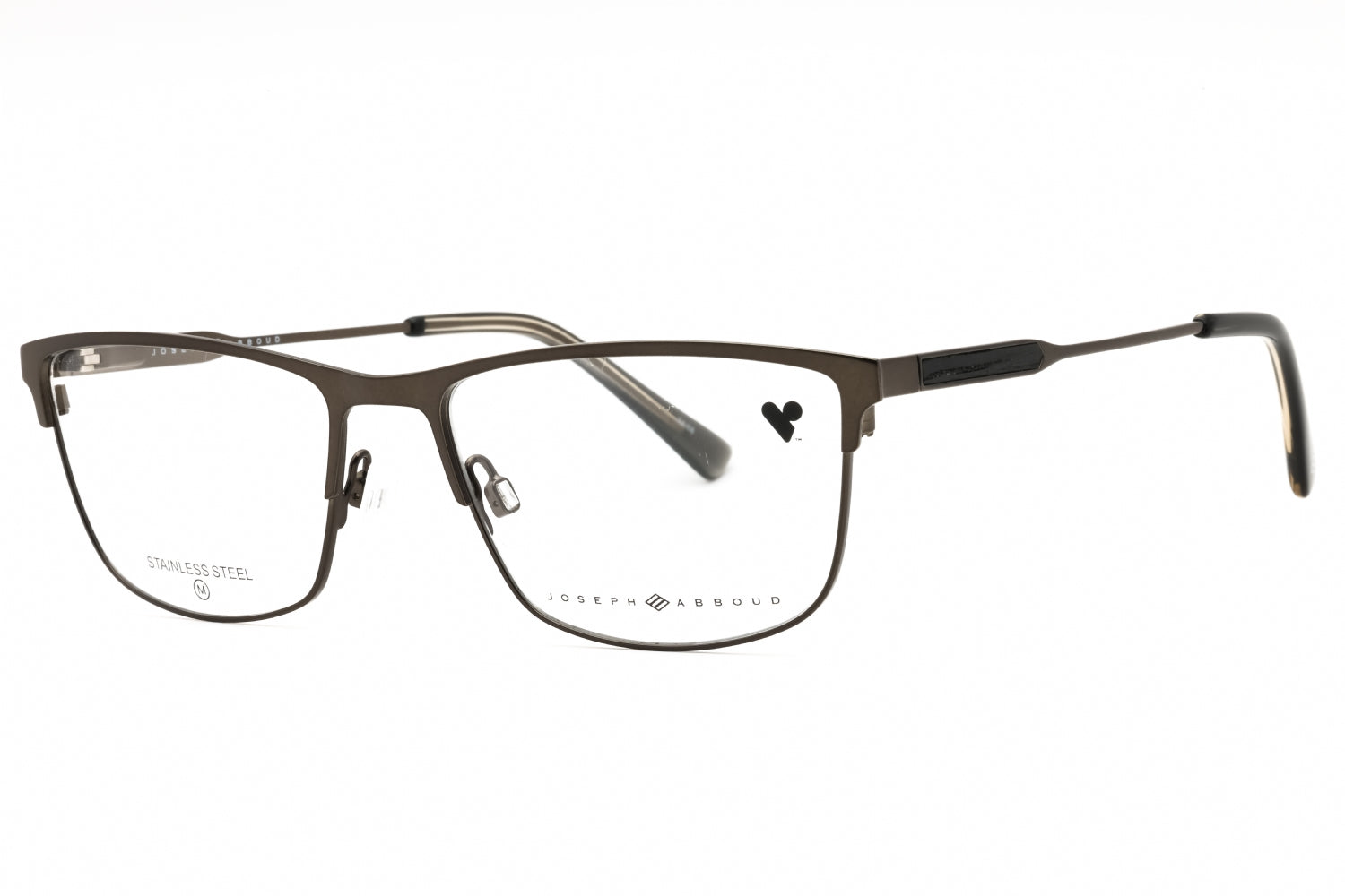 Joseph Abboud JA4105 Metal Rectangular Eyeglasses — Grey by Joseph Abboud