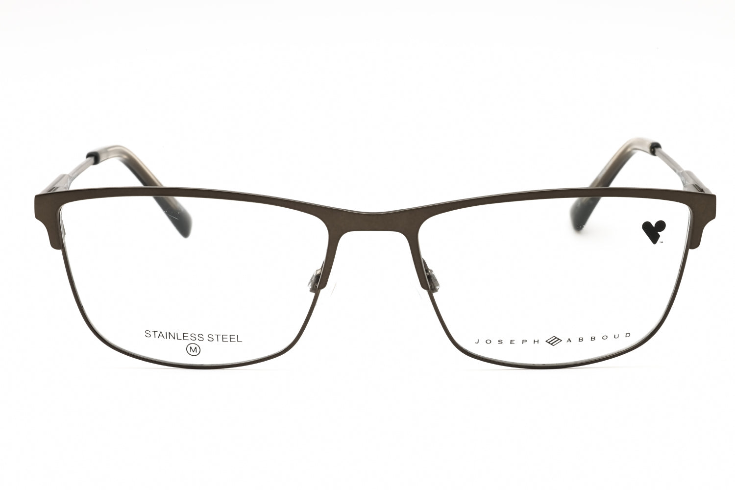 Joseph Abboud JA4105 Metal Rectangular Eyeglasses — Grey, view 2