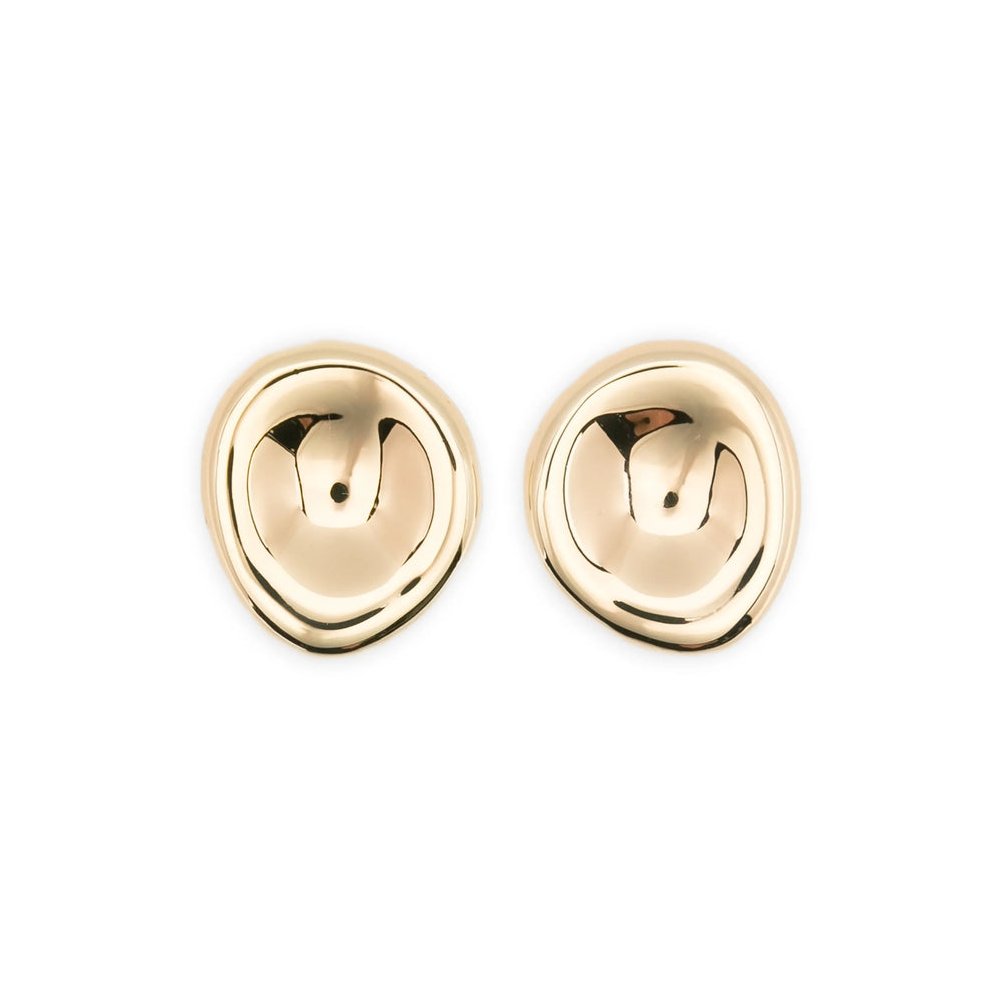 Joseph Polished Gold-Tone Stainless Steel Earrings — Gold by Joseph