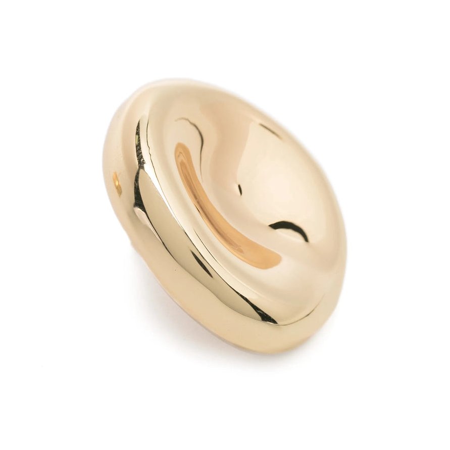 Joseph Polished Gold-Tone Stainless Steel Earrings — Gold, view 3