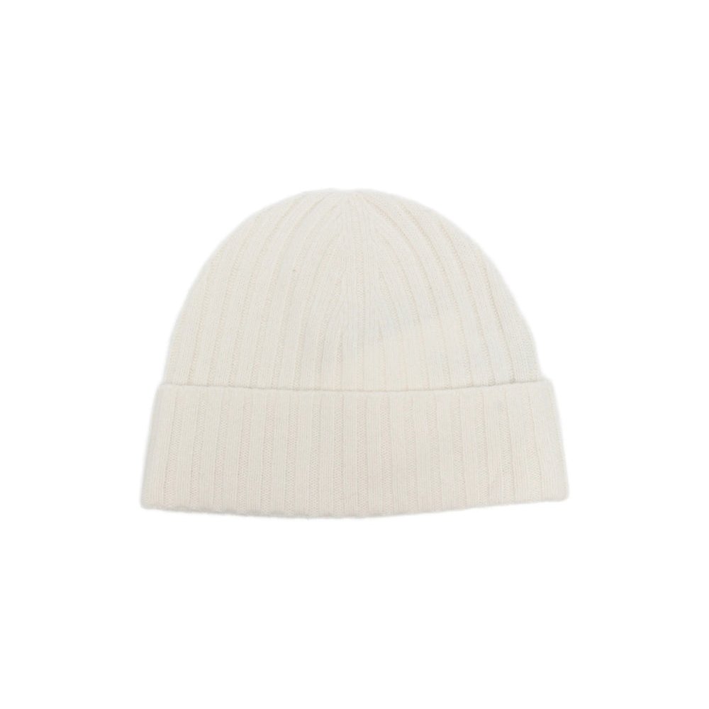 Joseph JF010109 Ribbed Knit Wool Beanie — Beige, view 2