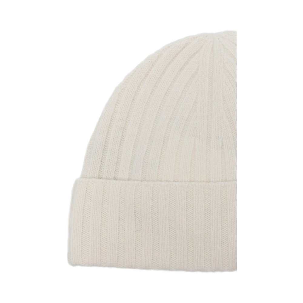 Joseph JF010109 Ribbed Knit Wool Beanie — Beige, view 3