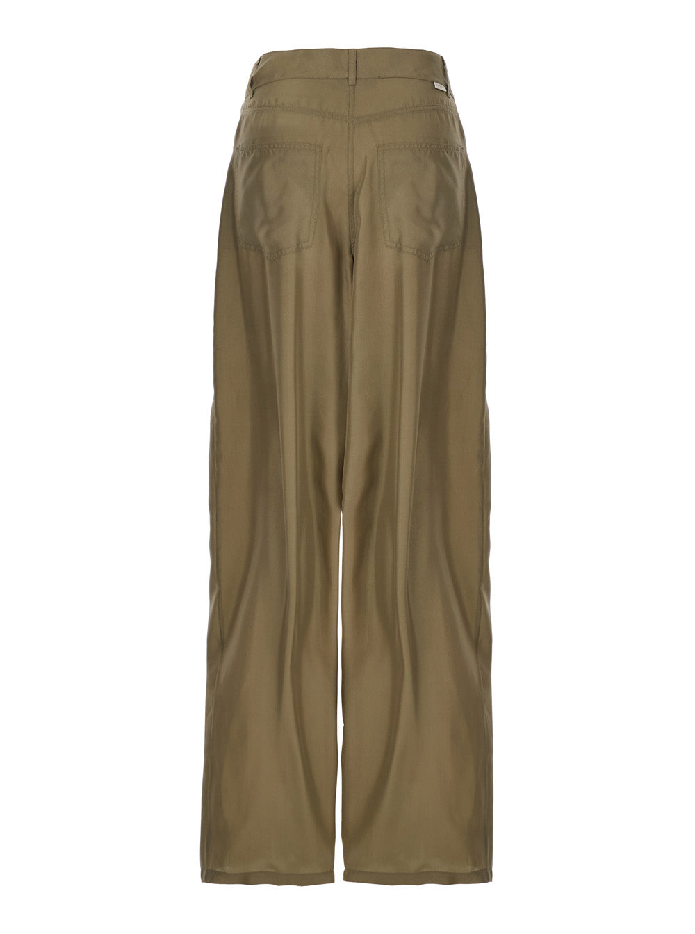 Jucca Silk Trousers — Green, view 2