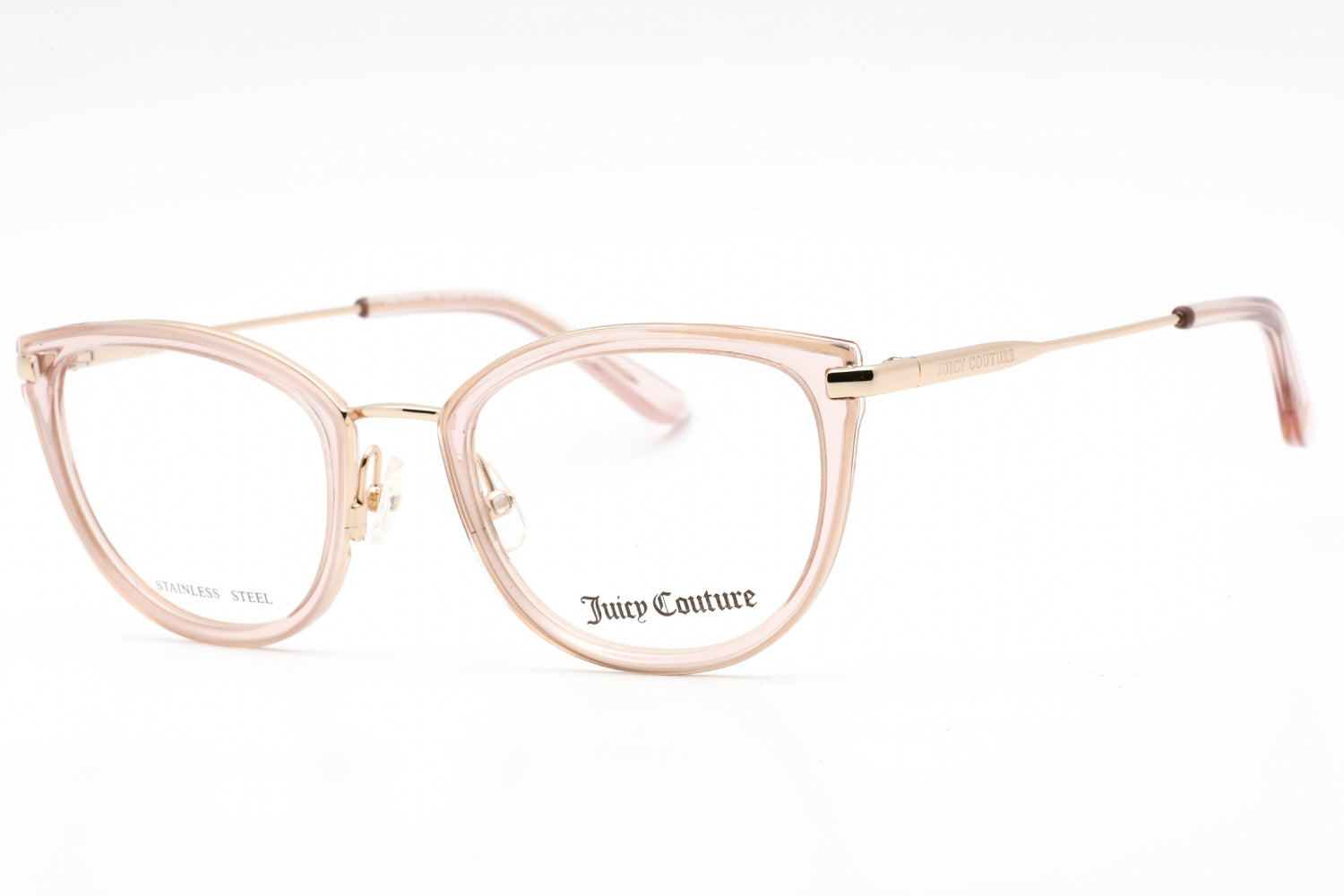 Juicy Couture JU226G Cat-Eye Metal Frame Eyeglasses — Pink by Juicy Couture