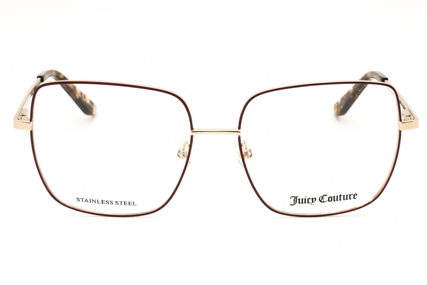 Juicy Couture JU248G Metal Square-Frame Eyeglasses, view 2