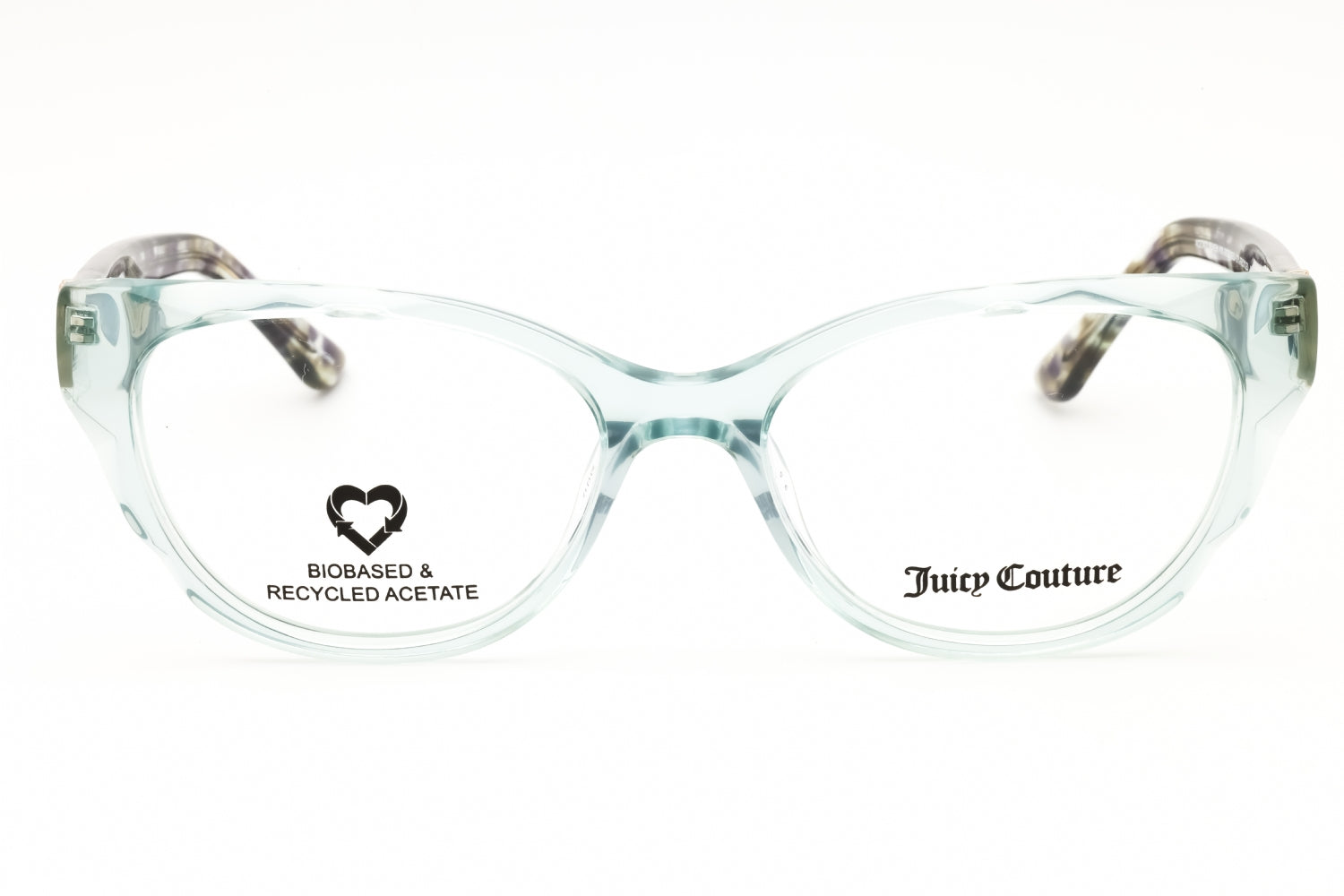 Juicy Couture JU255G Cat Eye Eyeglasses — Green, view 2