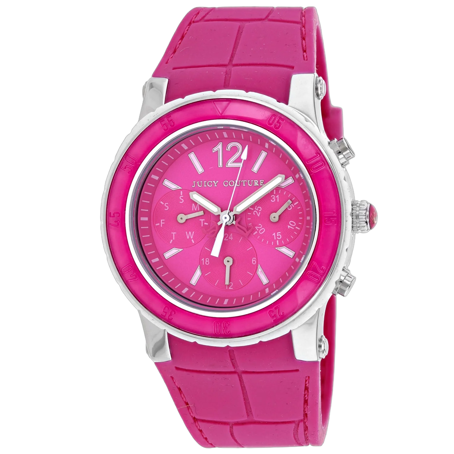 Juicy Couture Dragon Fruit Chronograph Watch — Pink by Juicy Couture