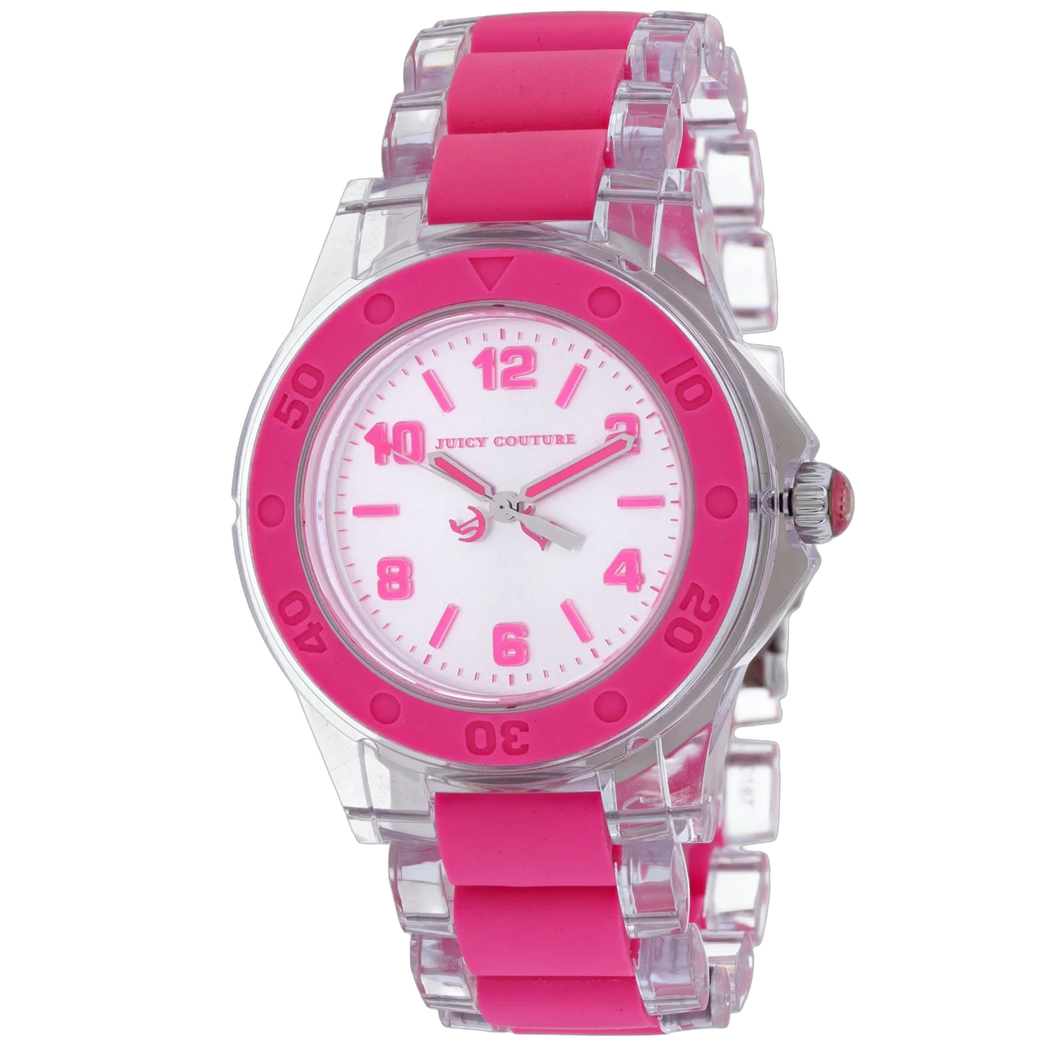 Juicy Couture Plastic Case Watch — Pink by Juicy Couture