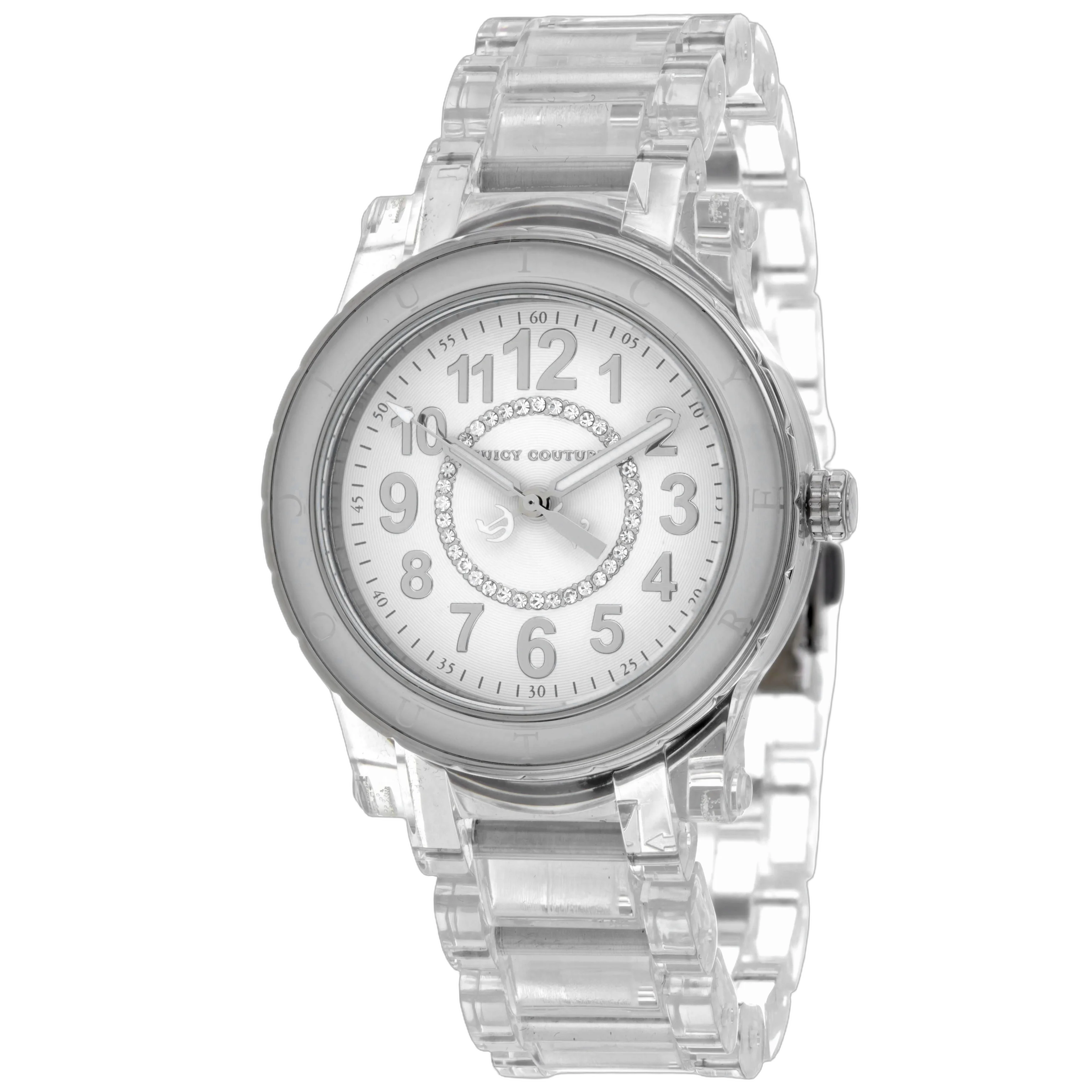 Juicy Couture Crystal-Embellished Watch — White by Juicy Couture
