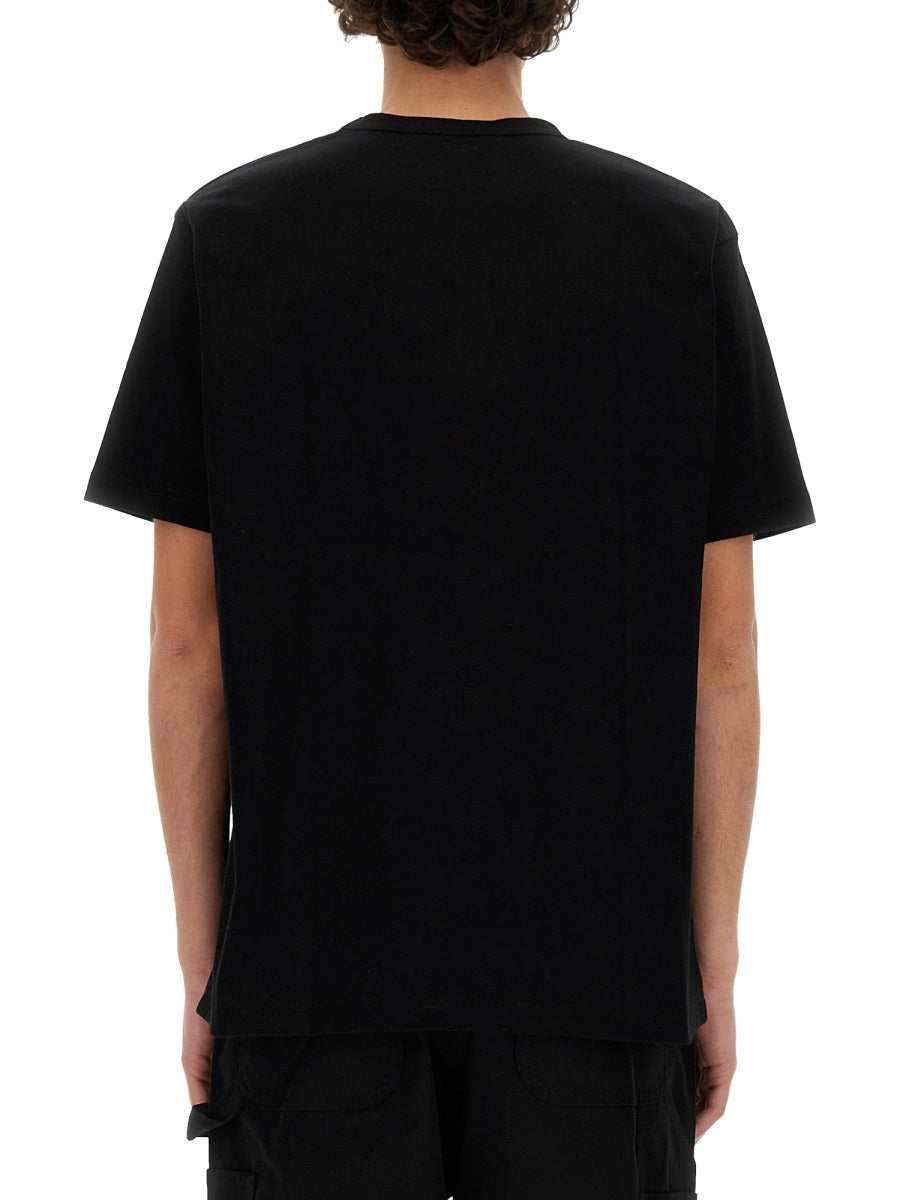Junya Watanabe Printed Cotton T-Shirt — Black by Junya Watanabe