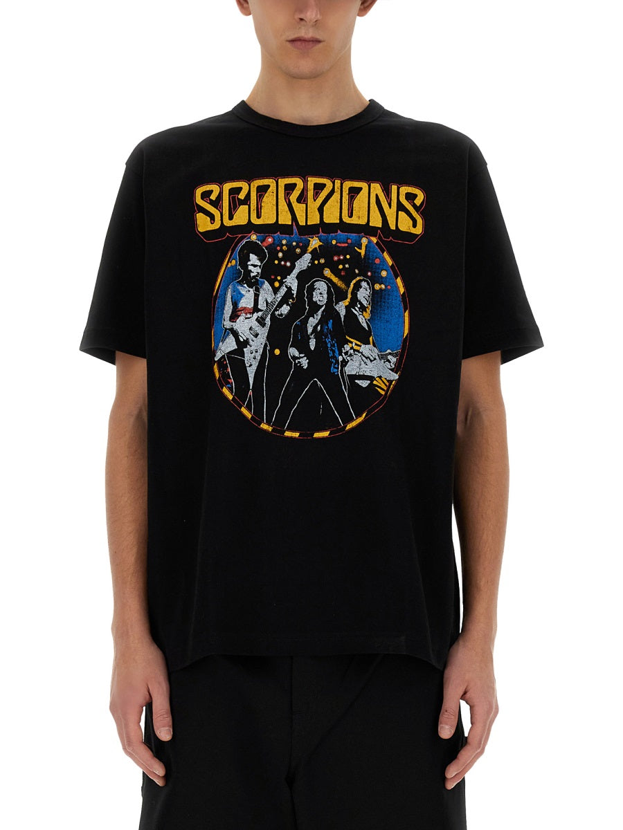 Junya Watanabe Printed Cotton T-Shirt — Black, view 3