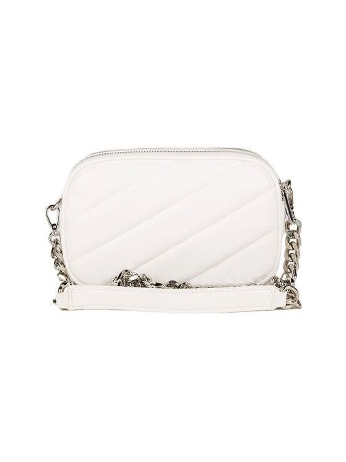 Just Cavalli Logo-Embroidered Crossbody Bag — White, view 3